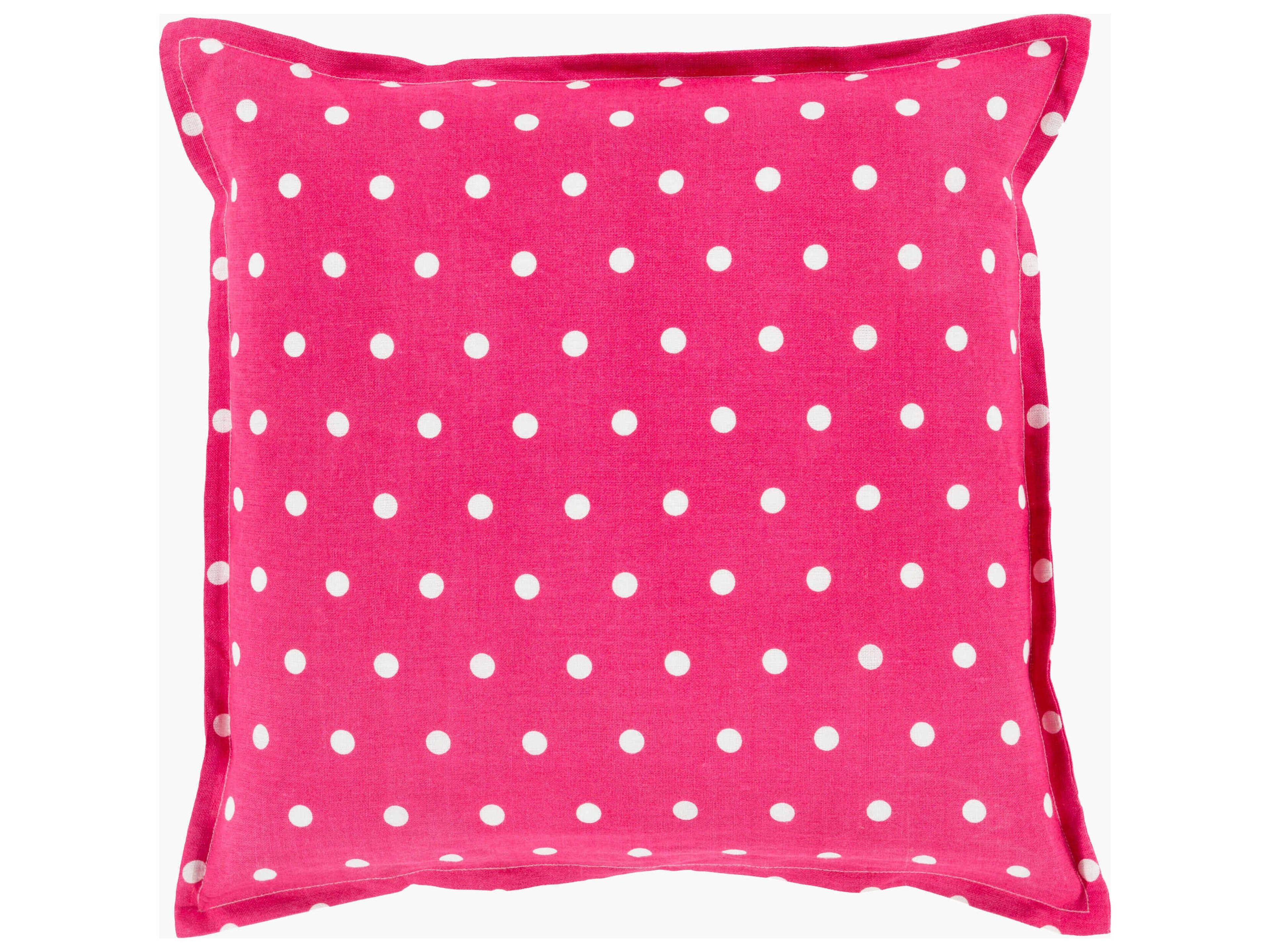Polka Dot Pink Pillow