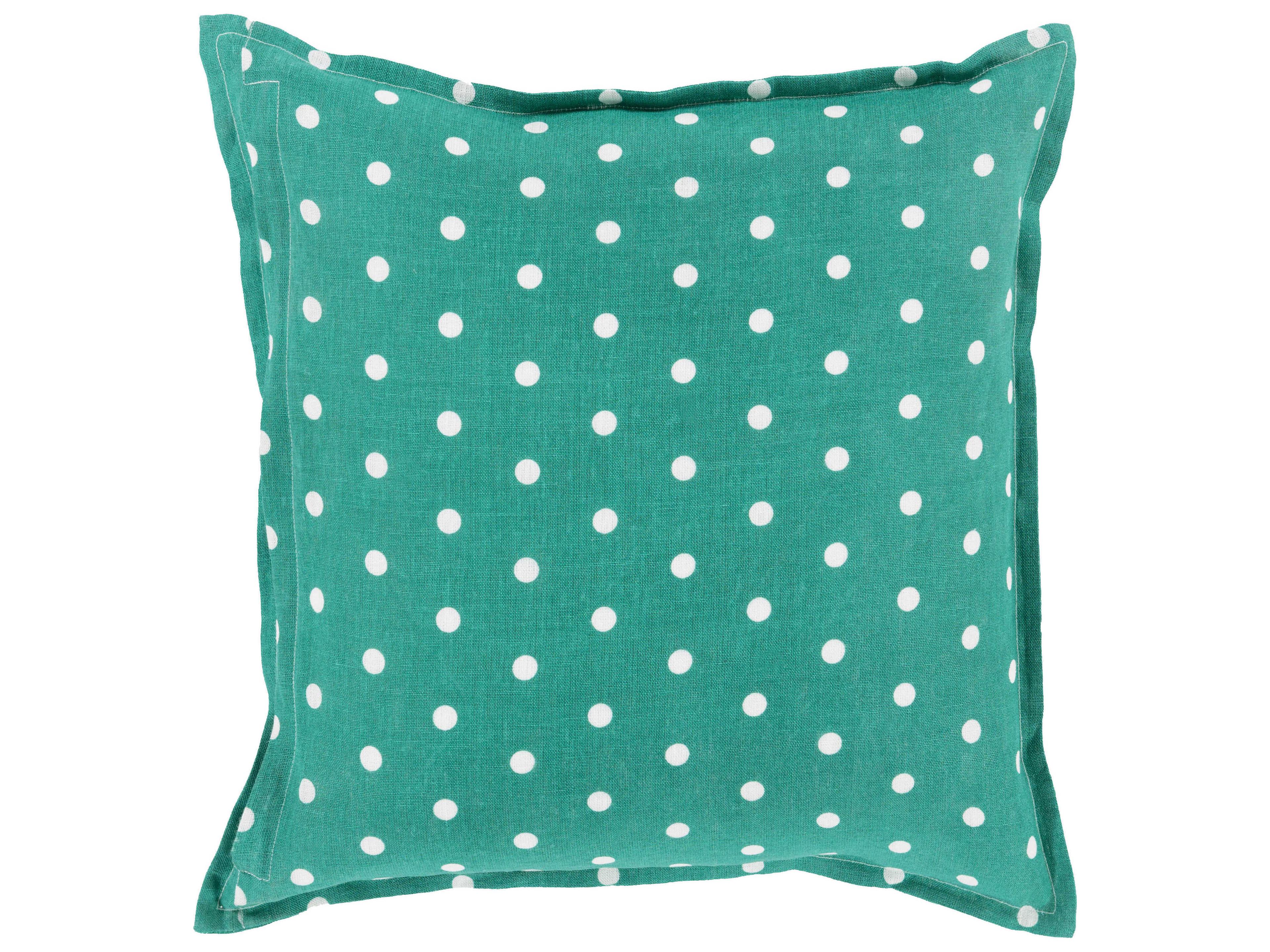 Polka Dot Emerald Pillow