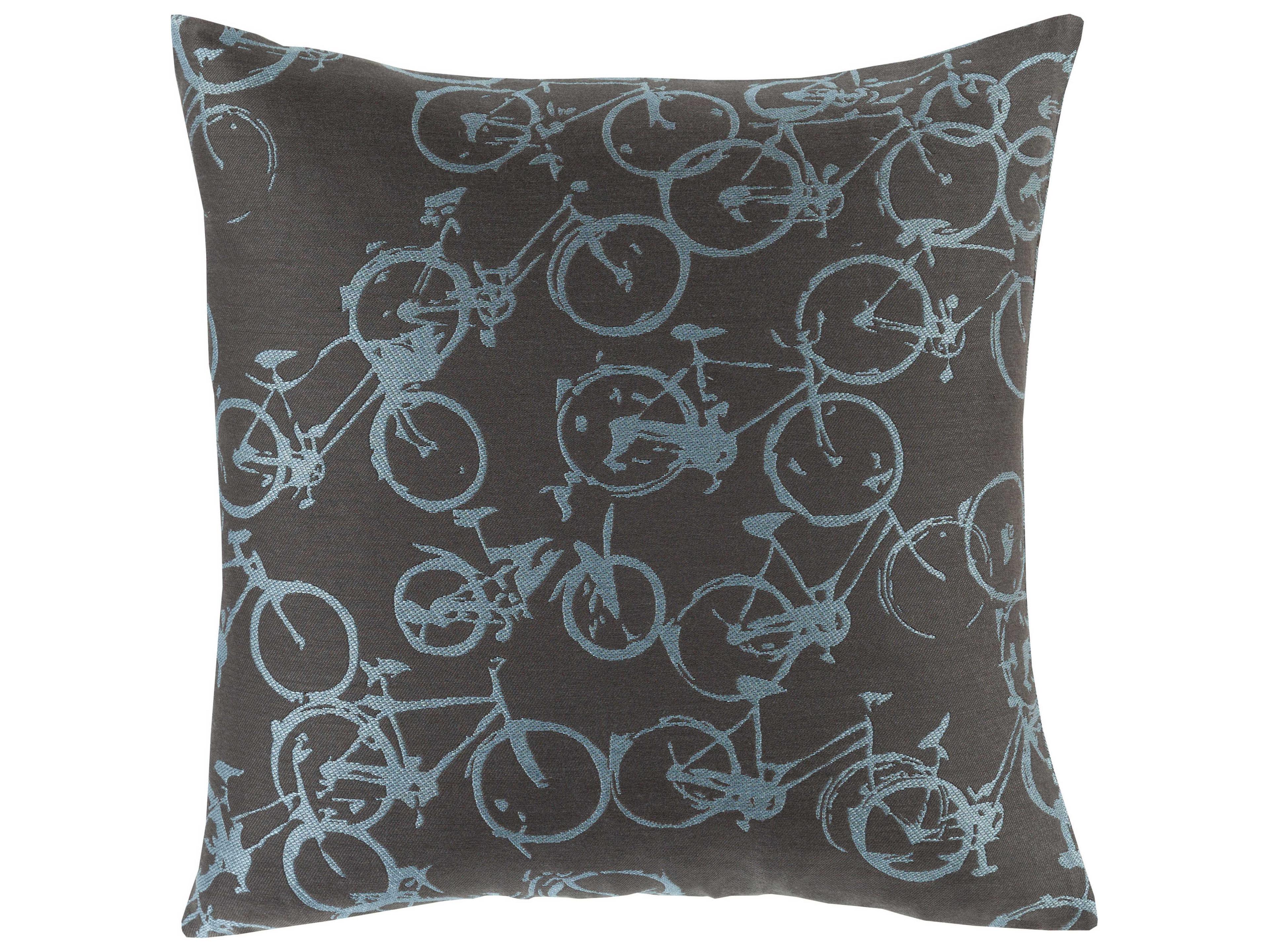 Pedal Power Sky Blue Pillow