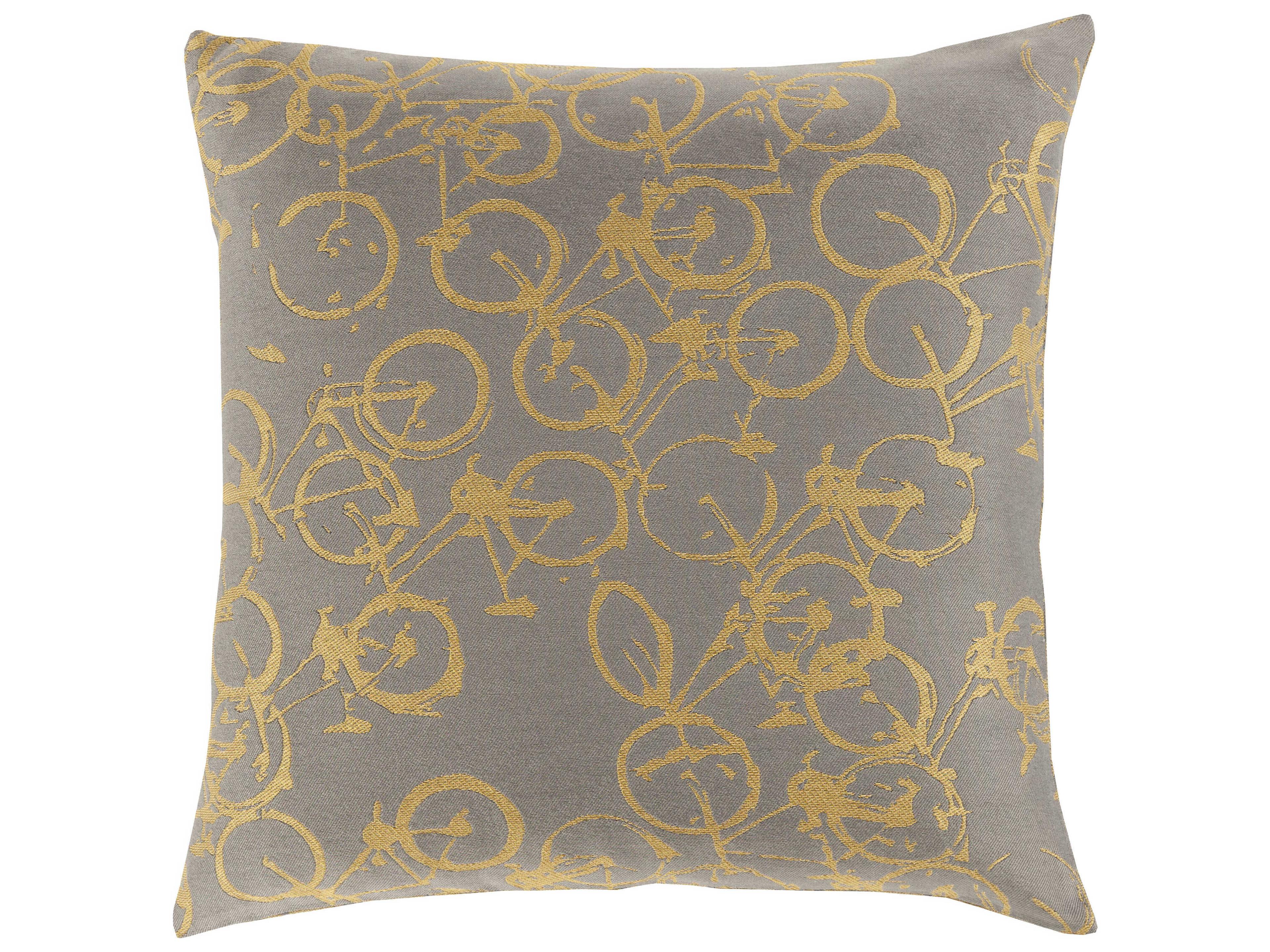 Pedal Power Mustard Pillow