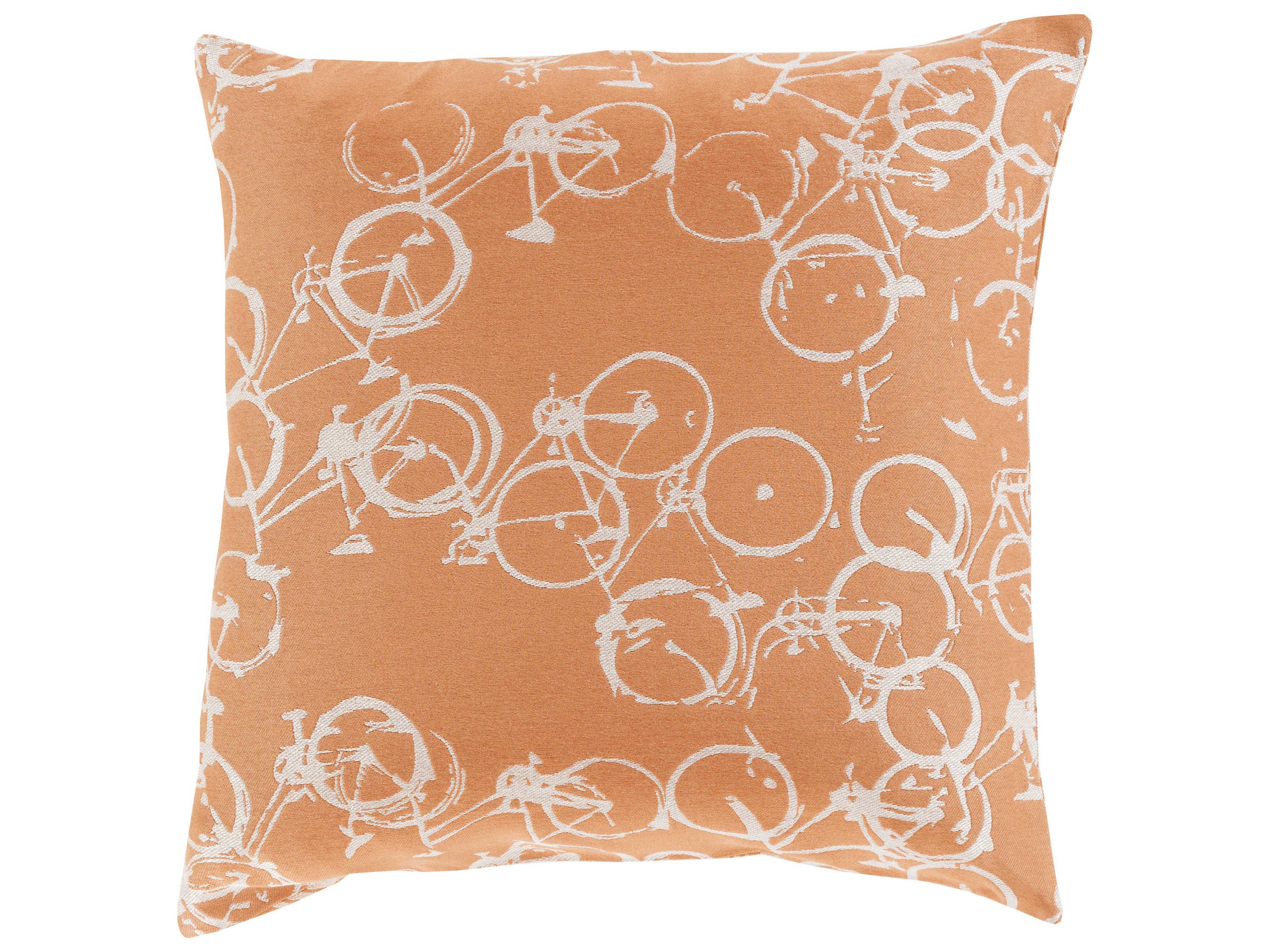 Pedal Power Off-White Pillow