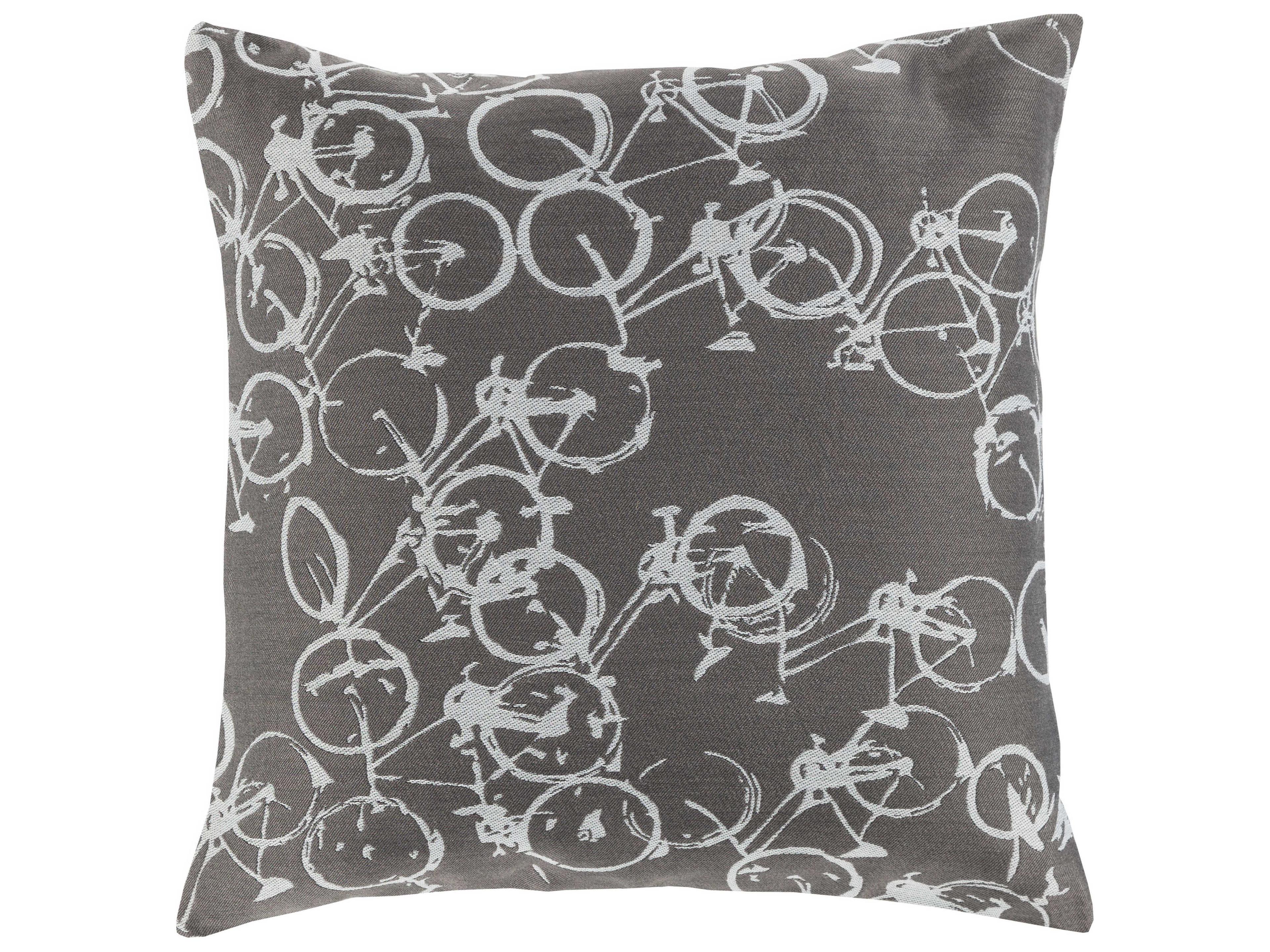 Pedal Power Off-White Pillow
