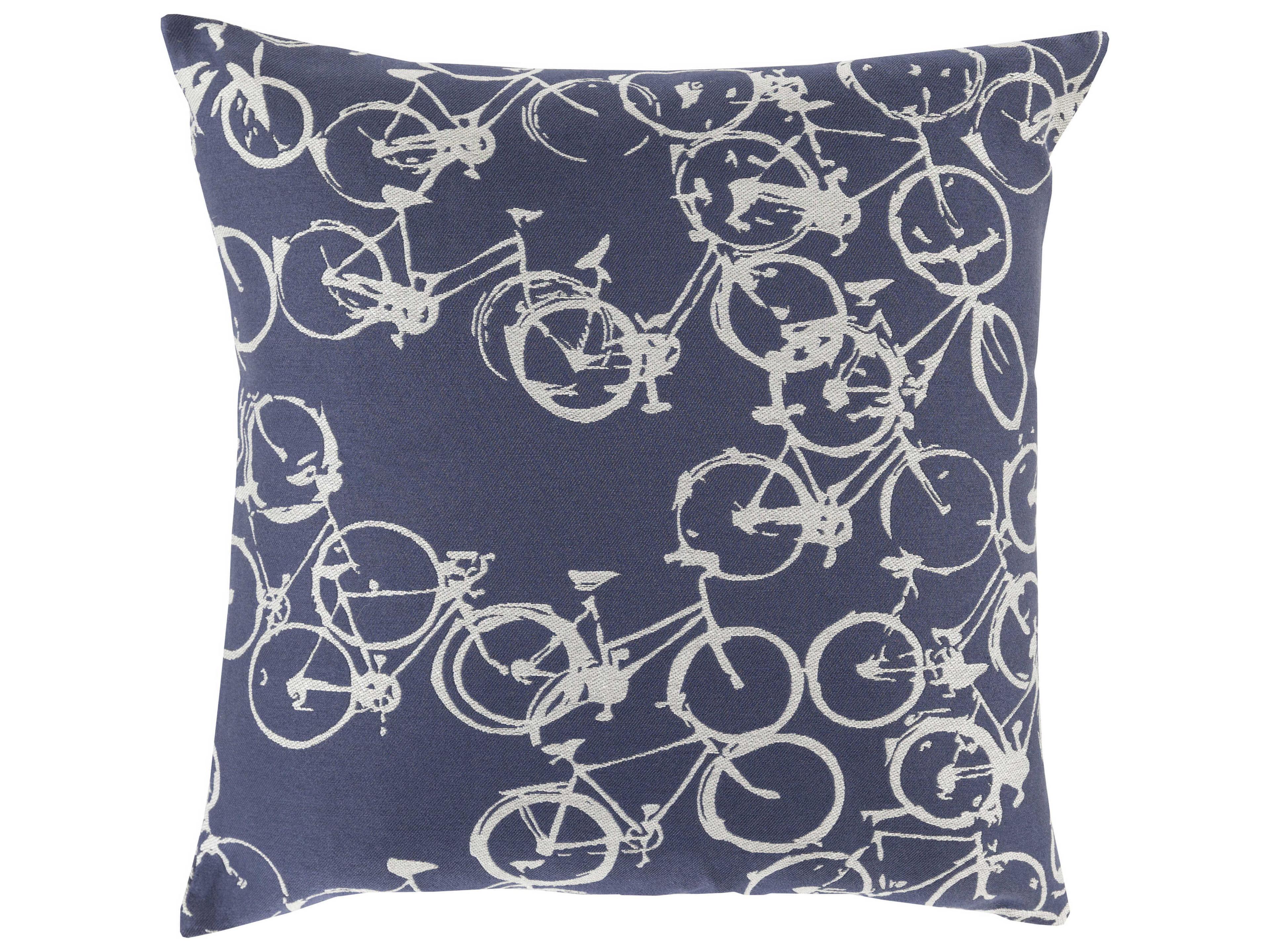 Pedal Power Light Gray Pillow