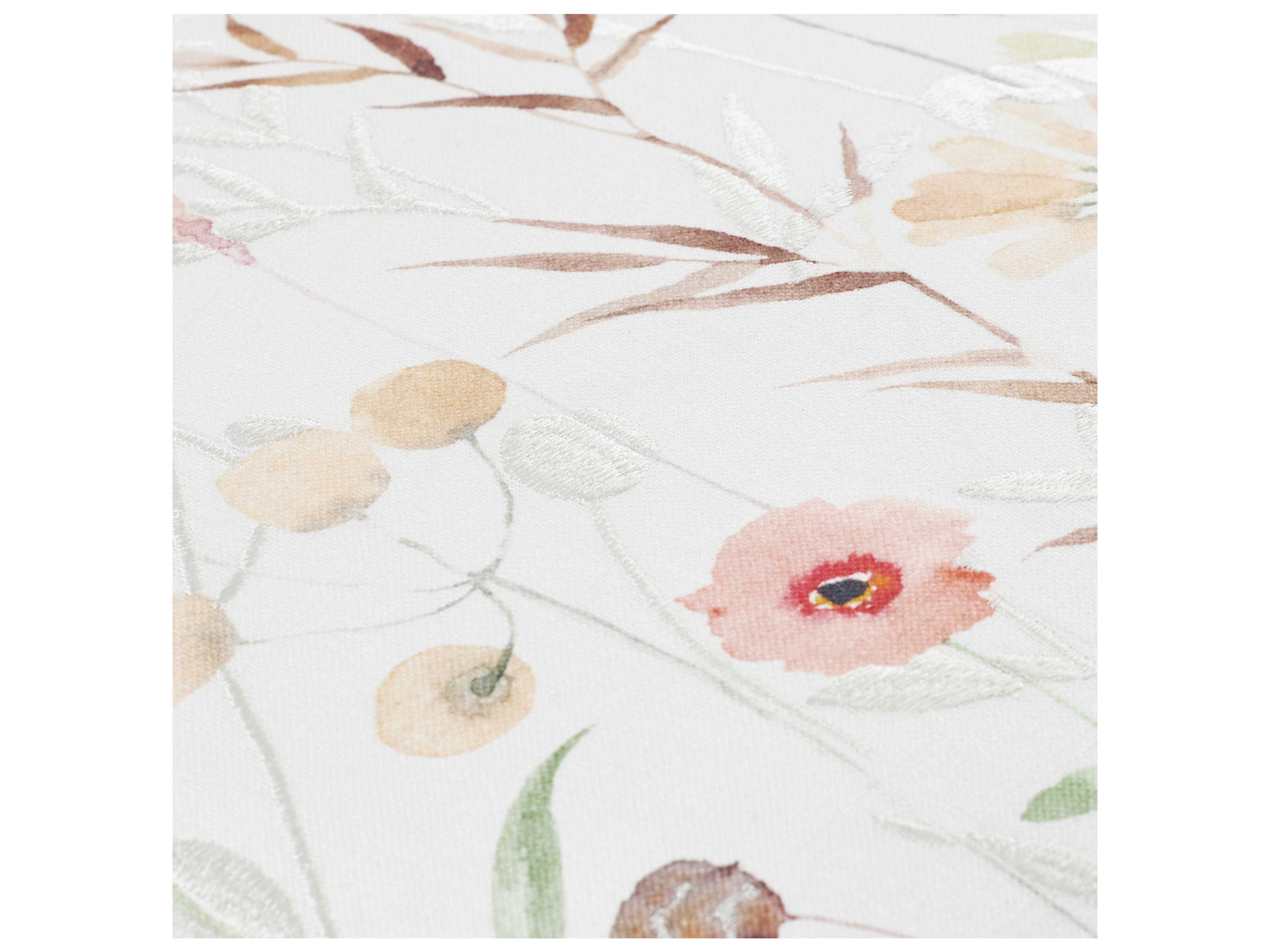 Surya Painterly Florals Off-White Pillow