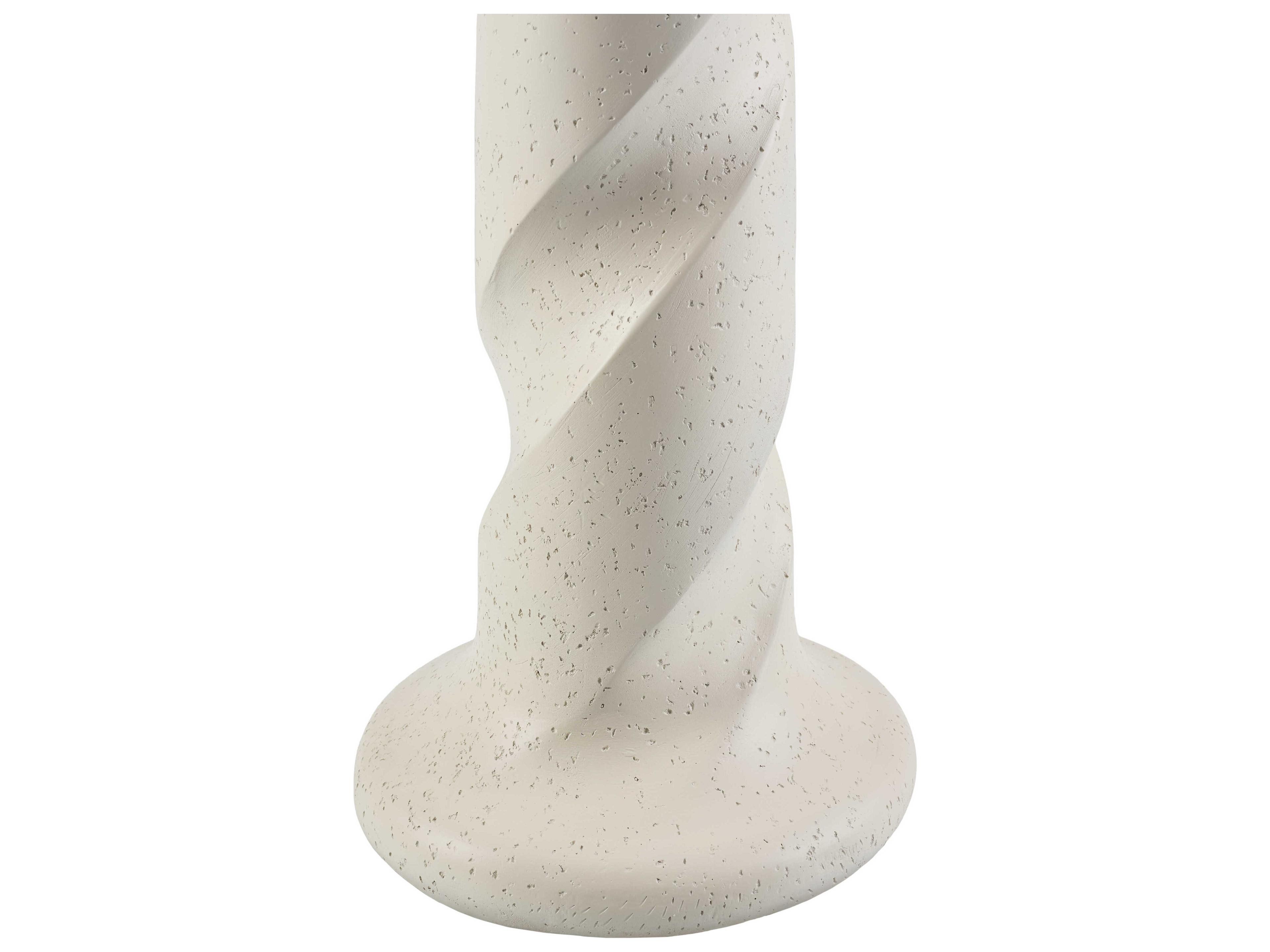 Surya Piox Cream White Linen Floor Lamp