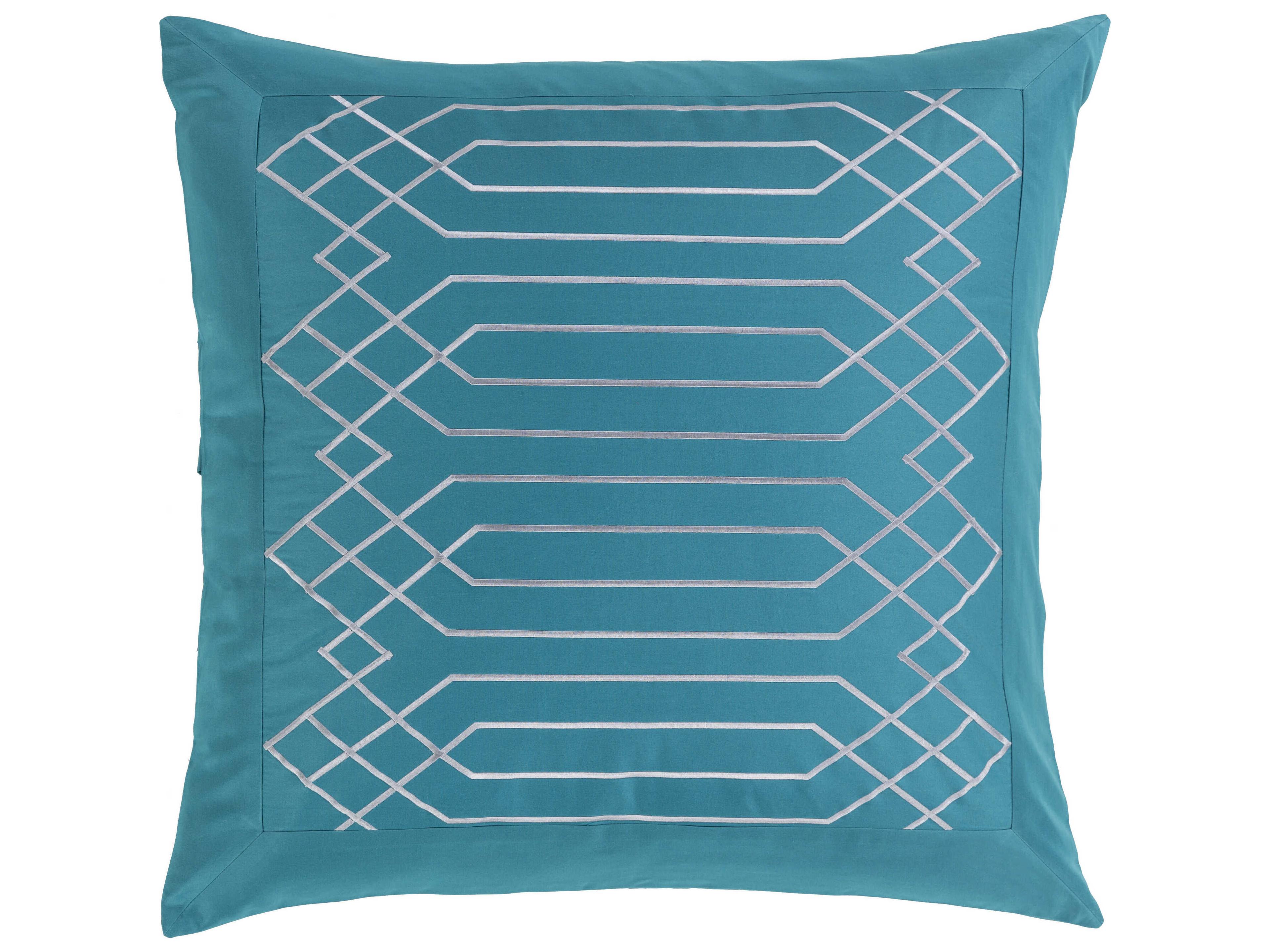 Surya Plaza Blue Pillow