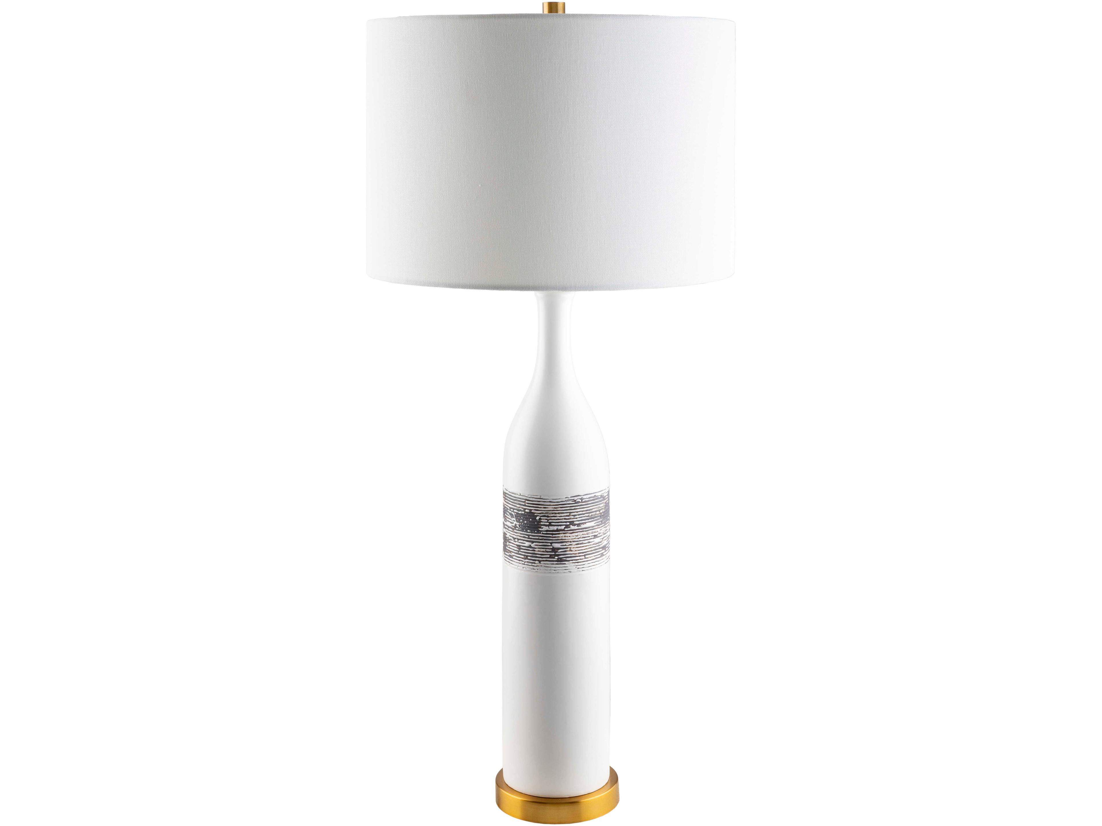 Piedmont White Translucent Buffet Lamp