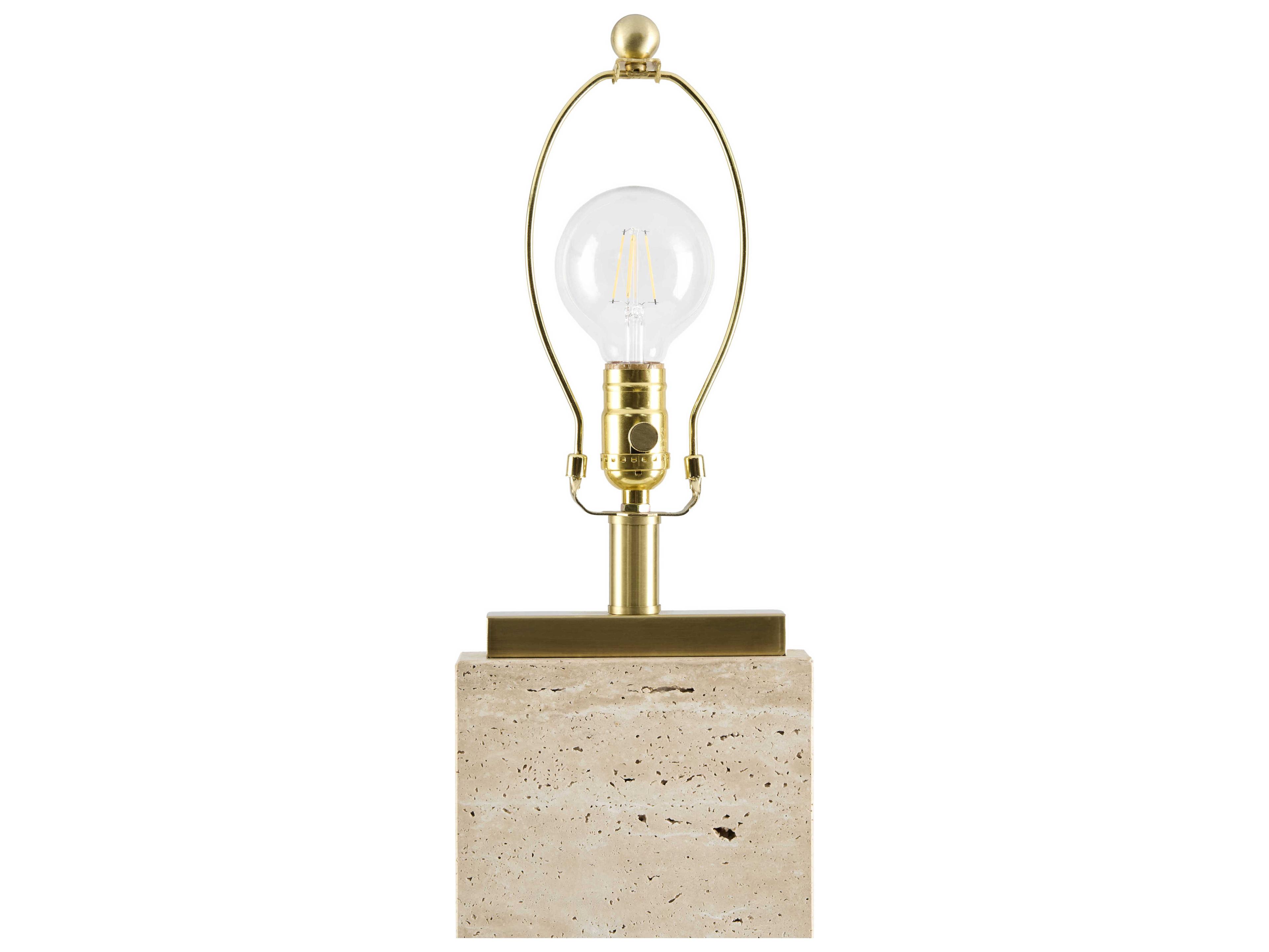 Surya Ponta Yellow White Linen Brown Floor Lamp