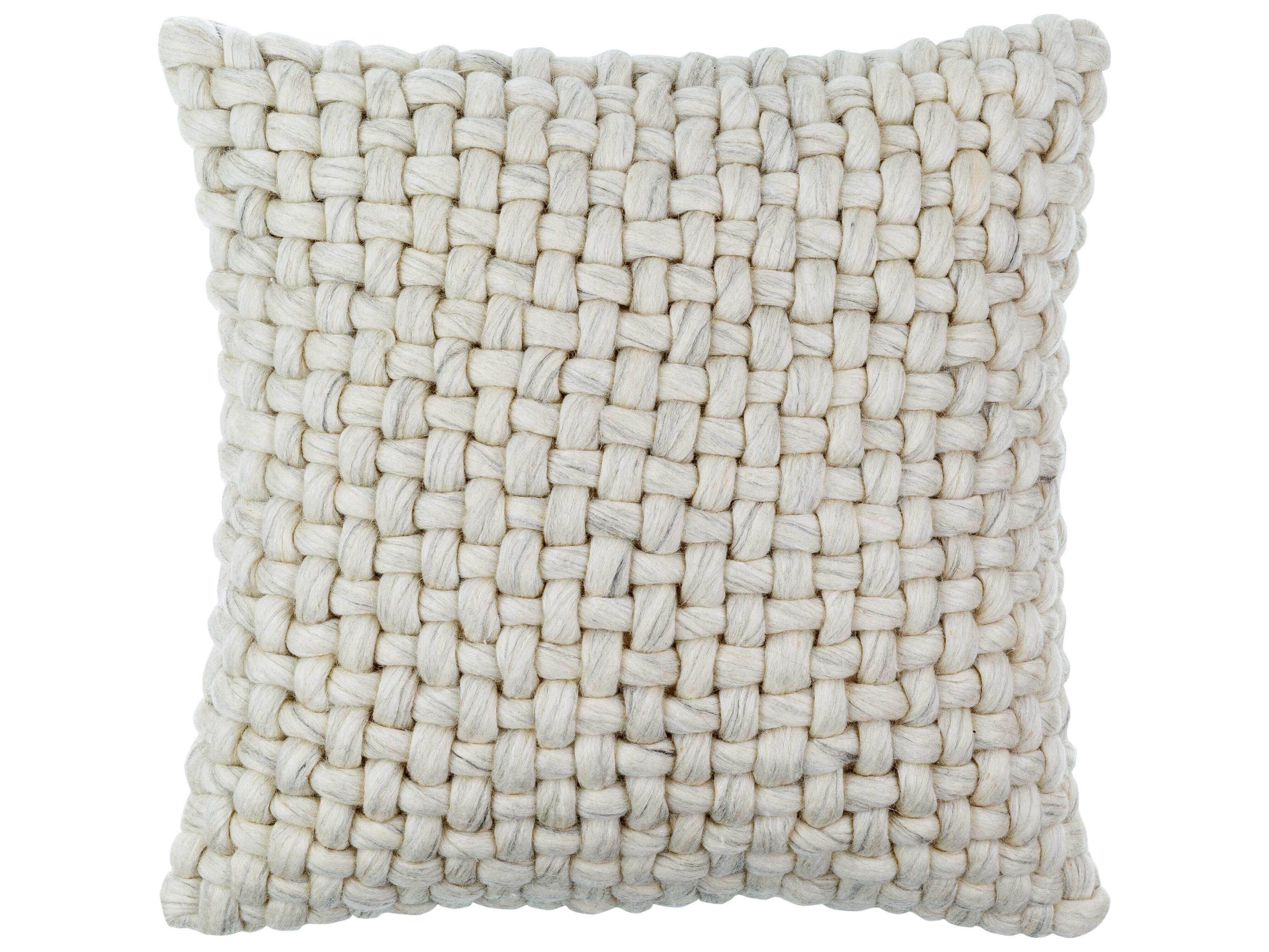Surya Pansy Taupe Pillow