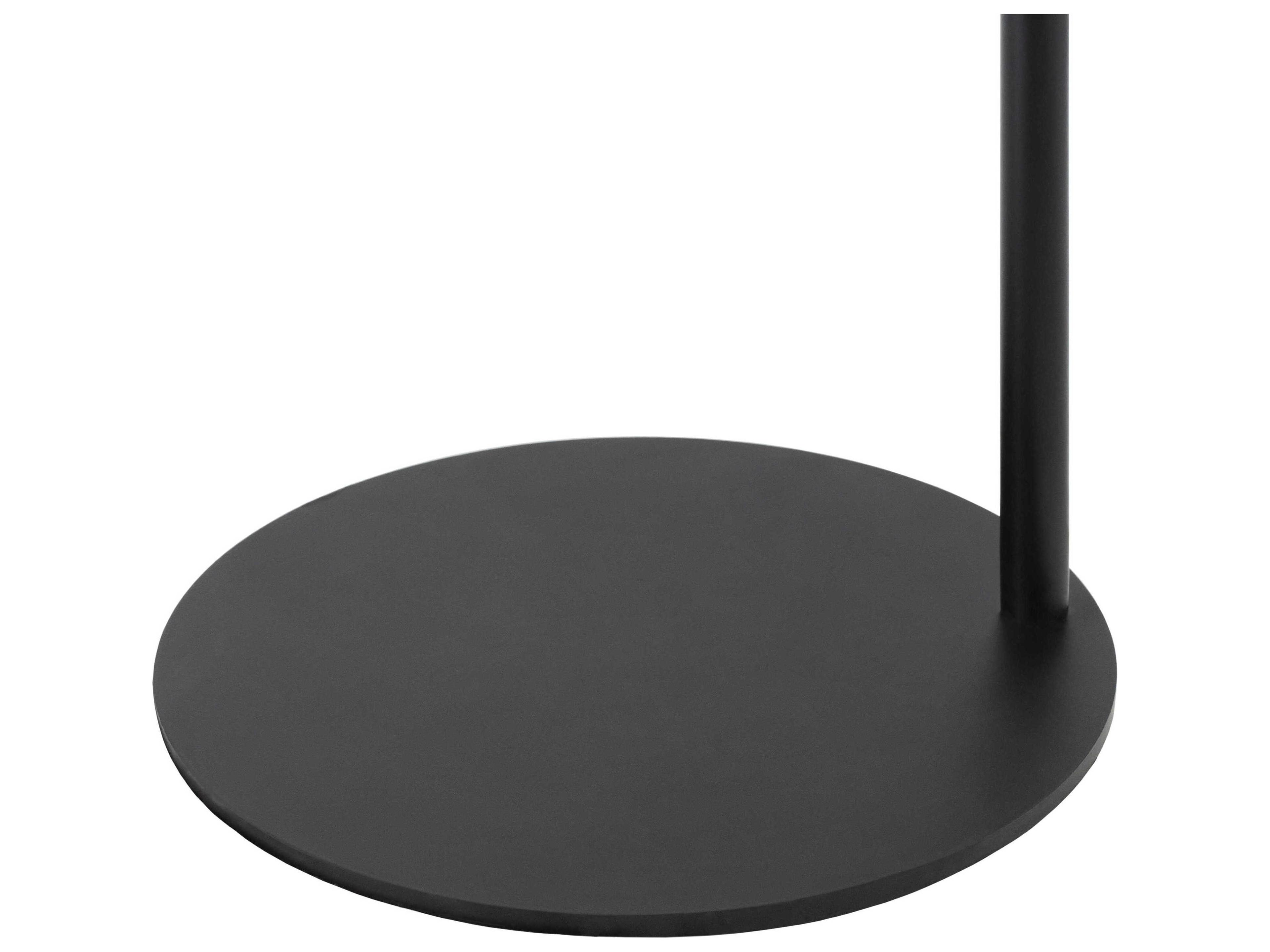 Surya Polly Black White Metal Floor Lamp