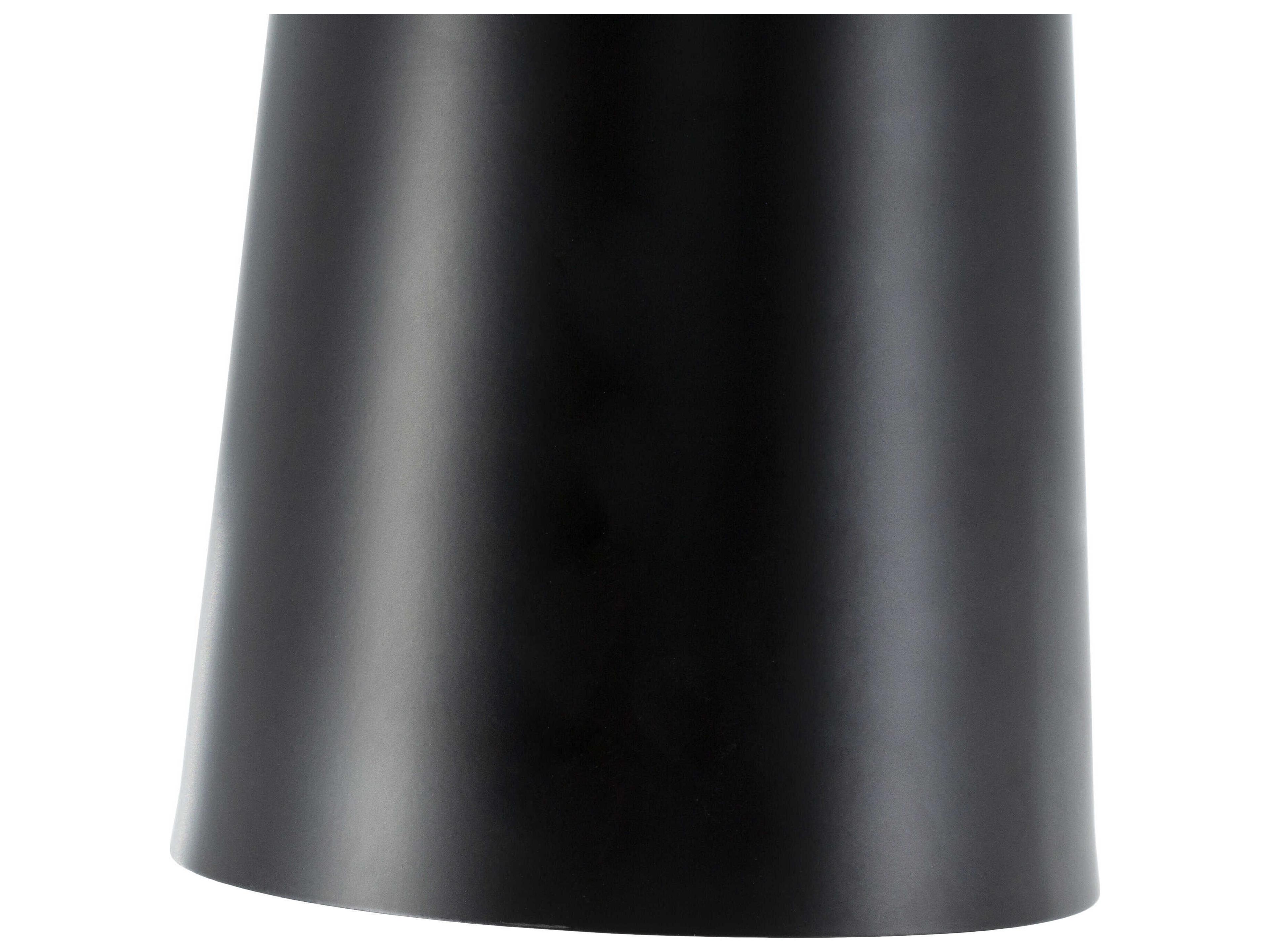 Surya Polly Black White Metal Floor Lamp