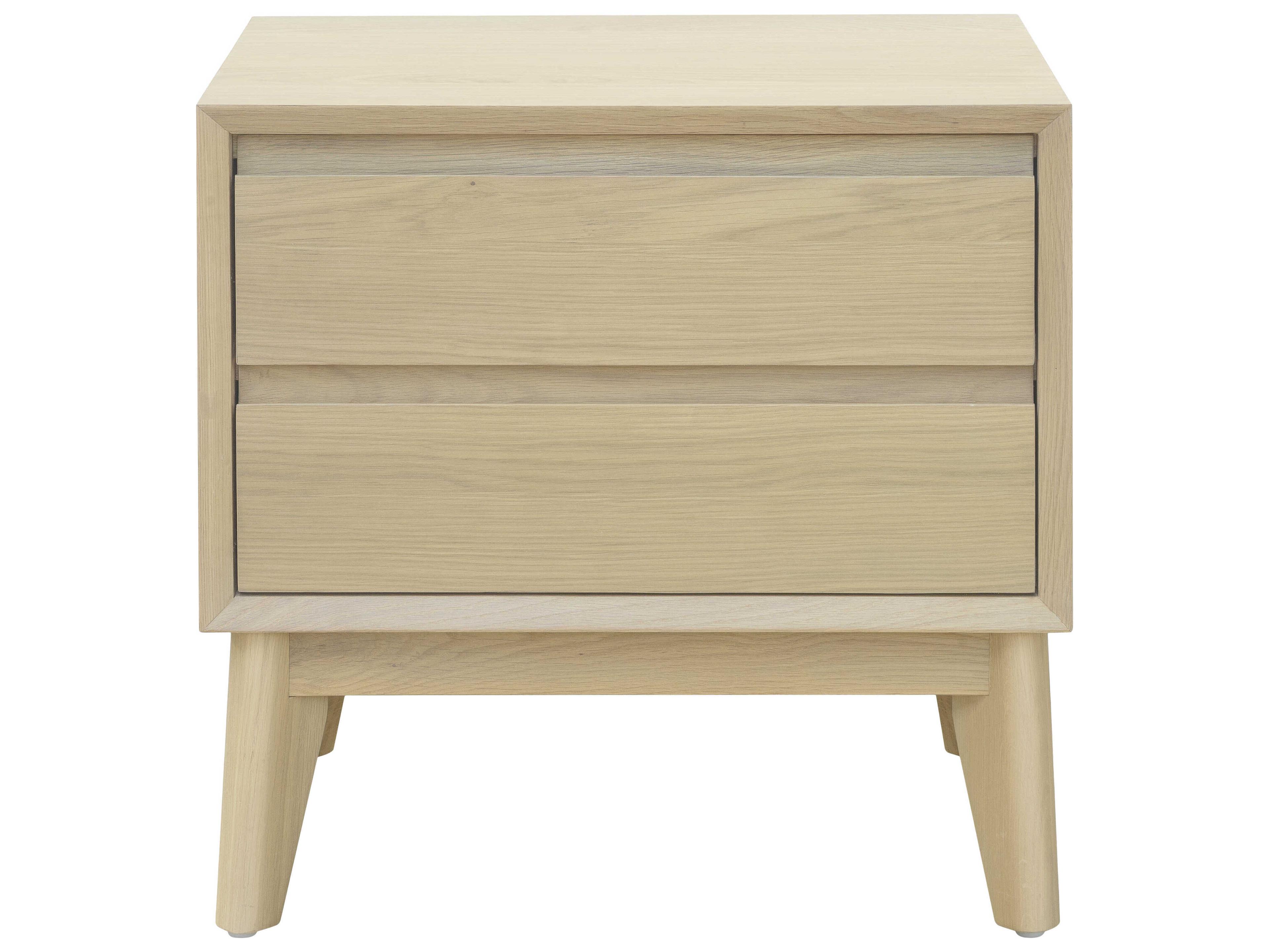 Surya Pryce 2-Drawers Oak Wood Nightstand