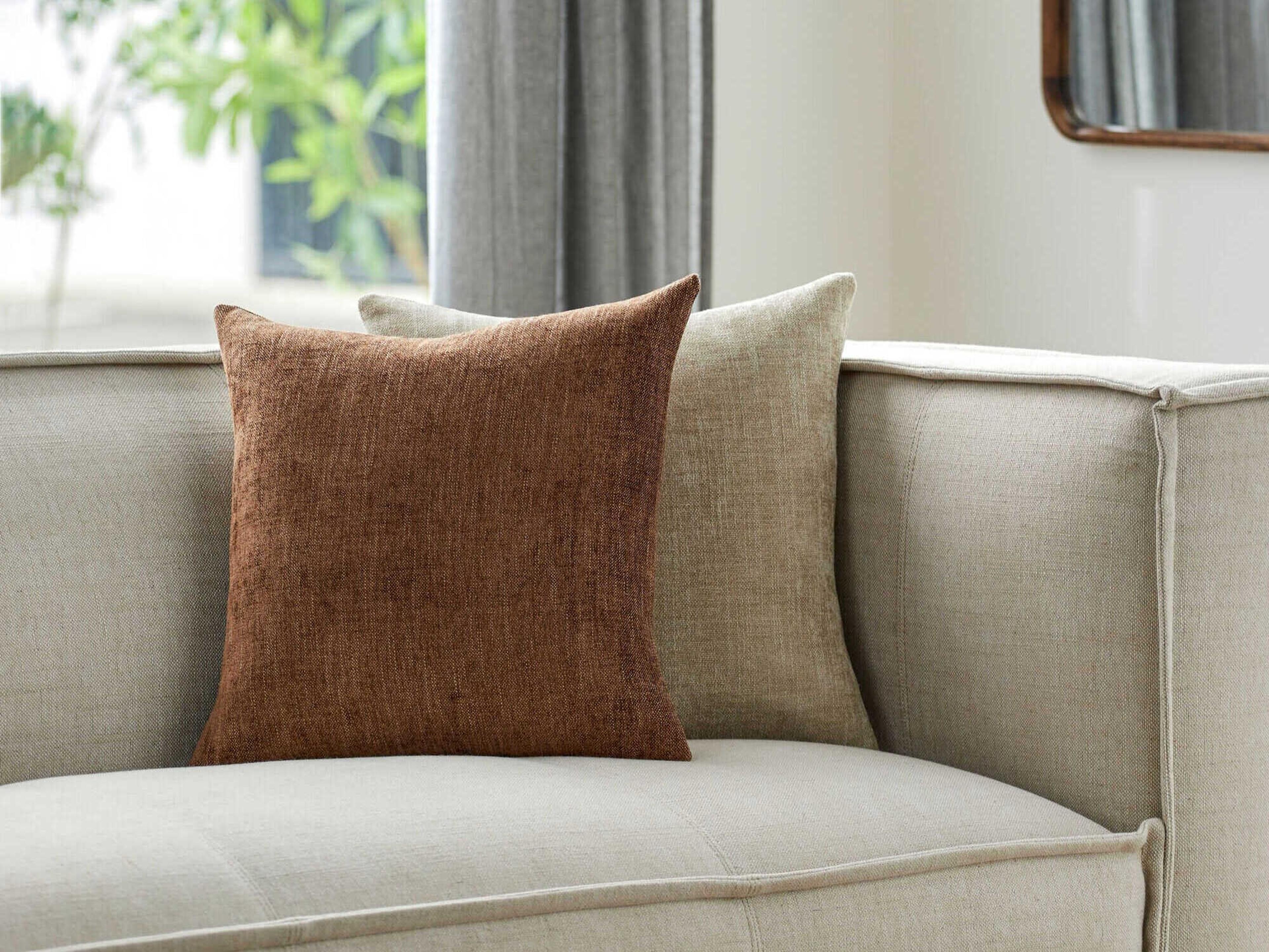 Surya Puako Chestnut Pillow