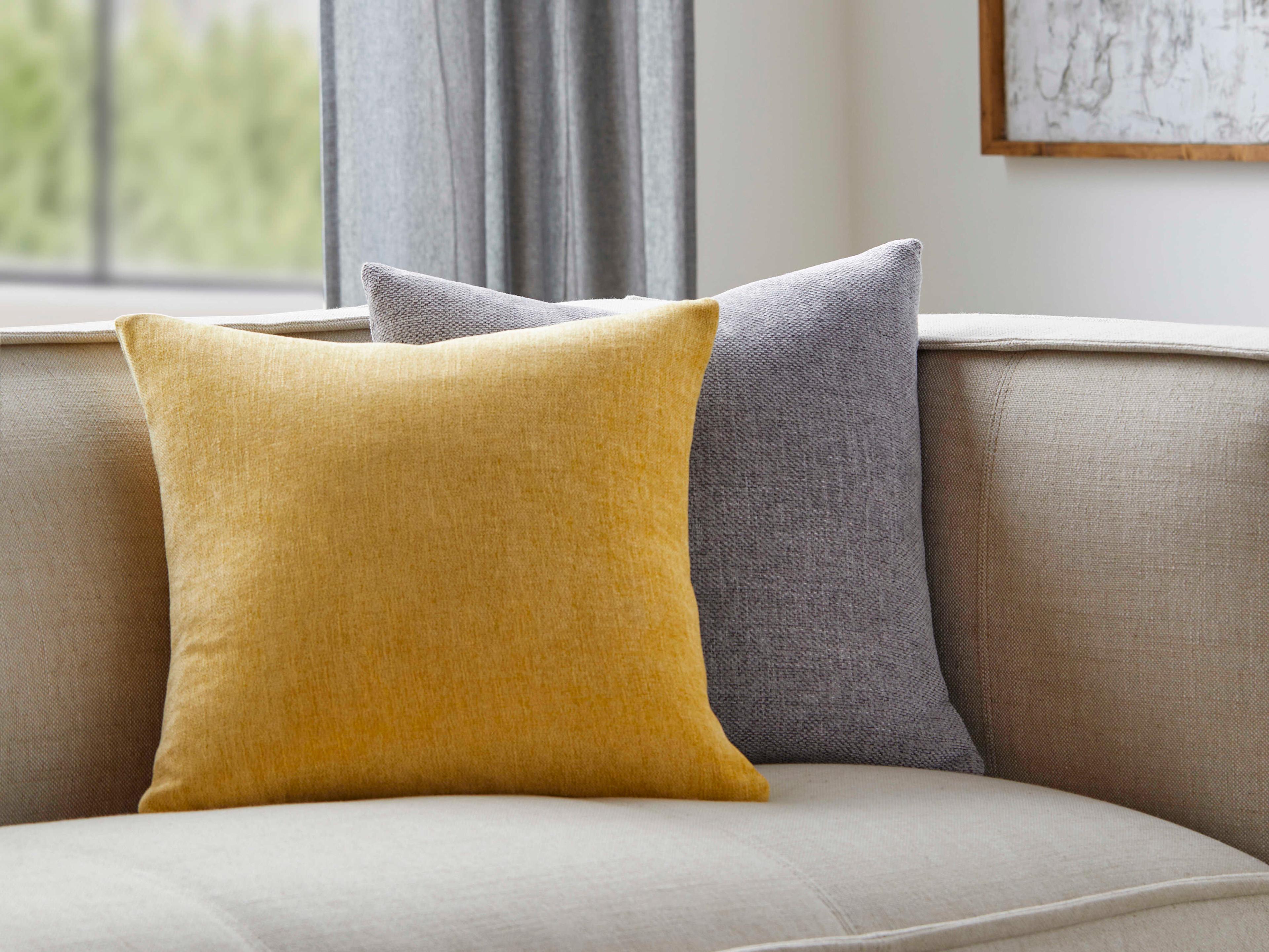 Surya Puako Sunshine Yellow Pillow