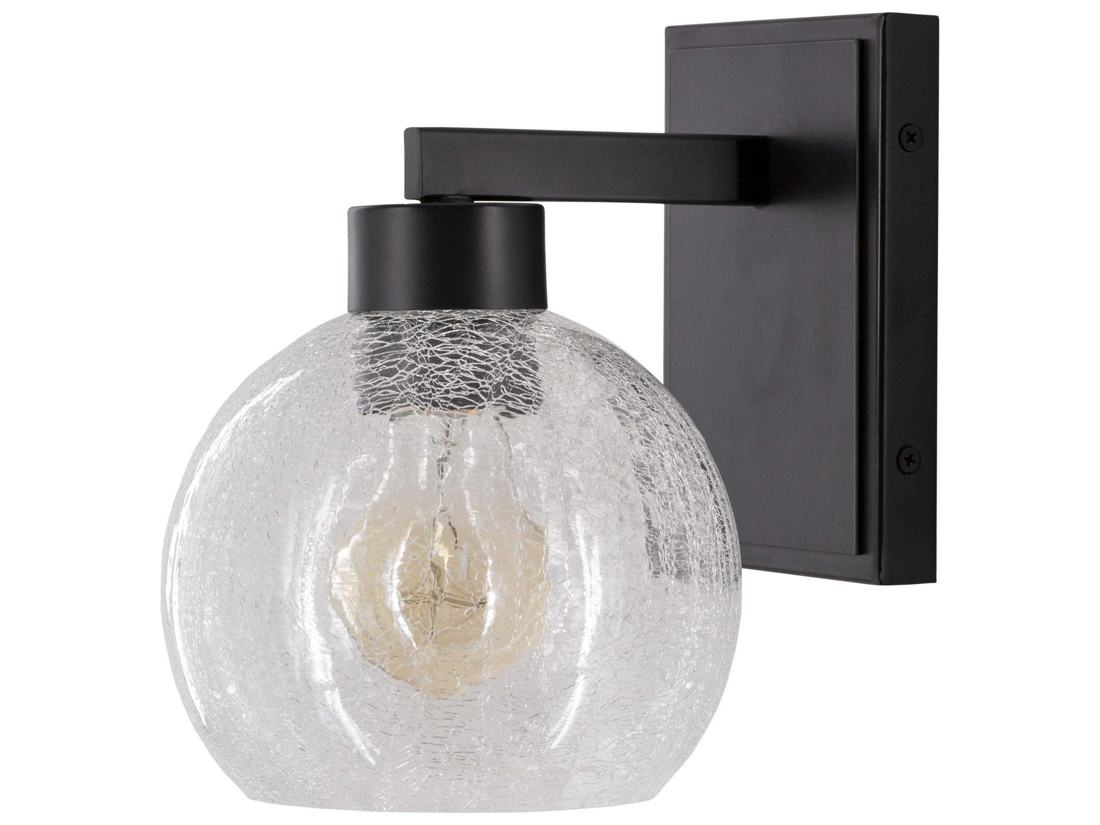 Surya Praed 1-Light Black Wall Sconce