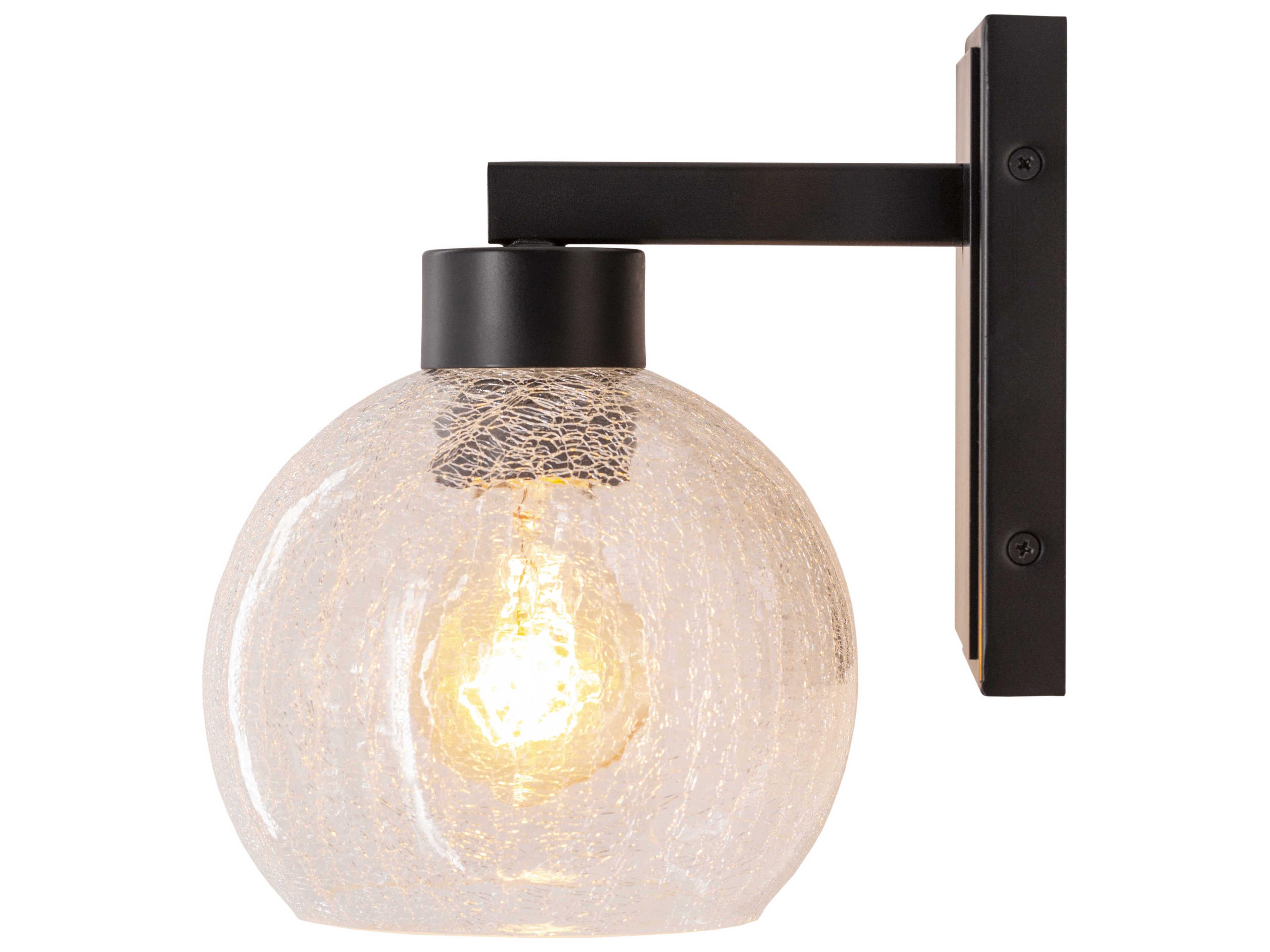 Praed 1-Light Black Wall Sconce