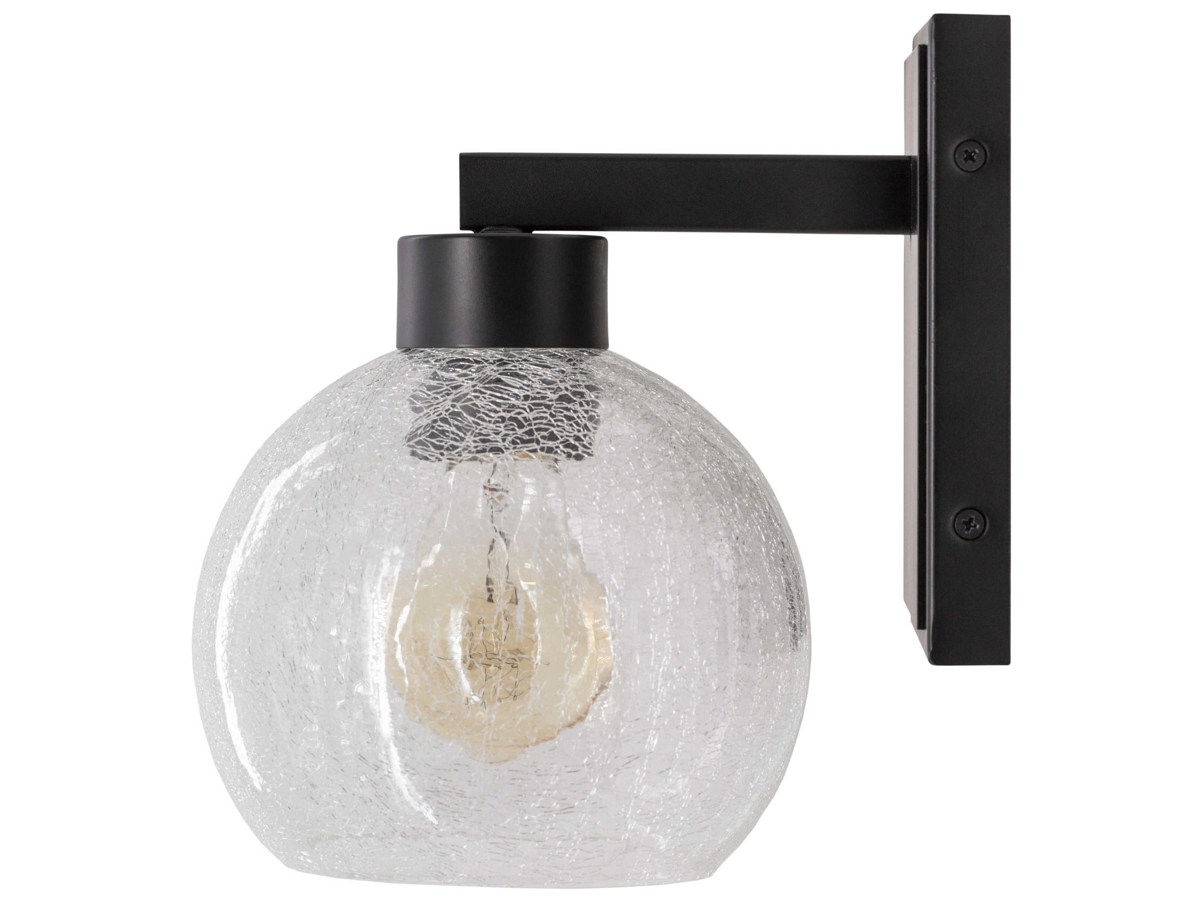 Surya Praed 1-Light Black Wall Sconce