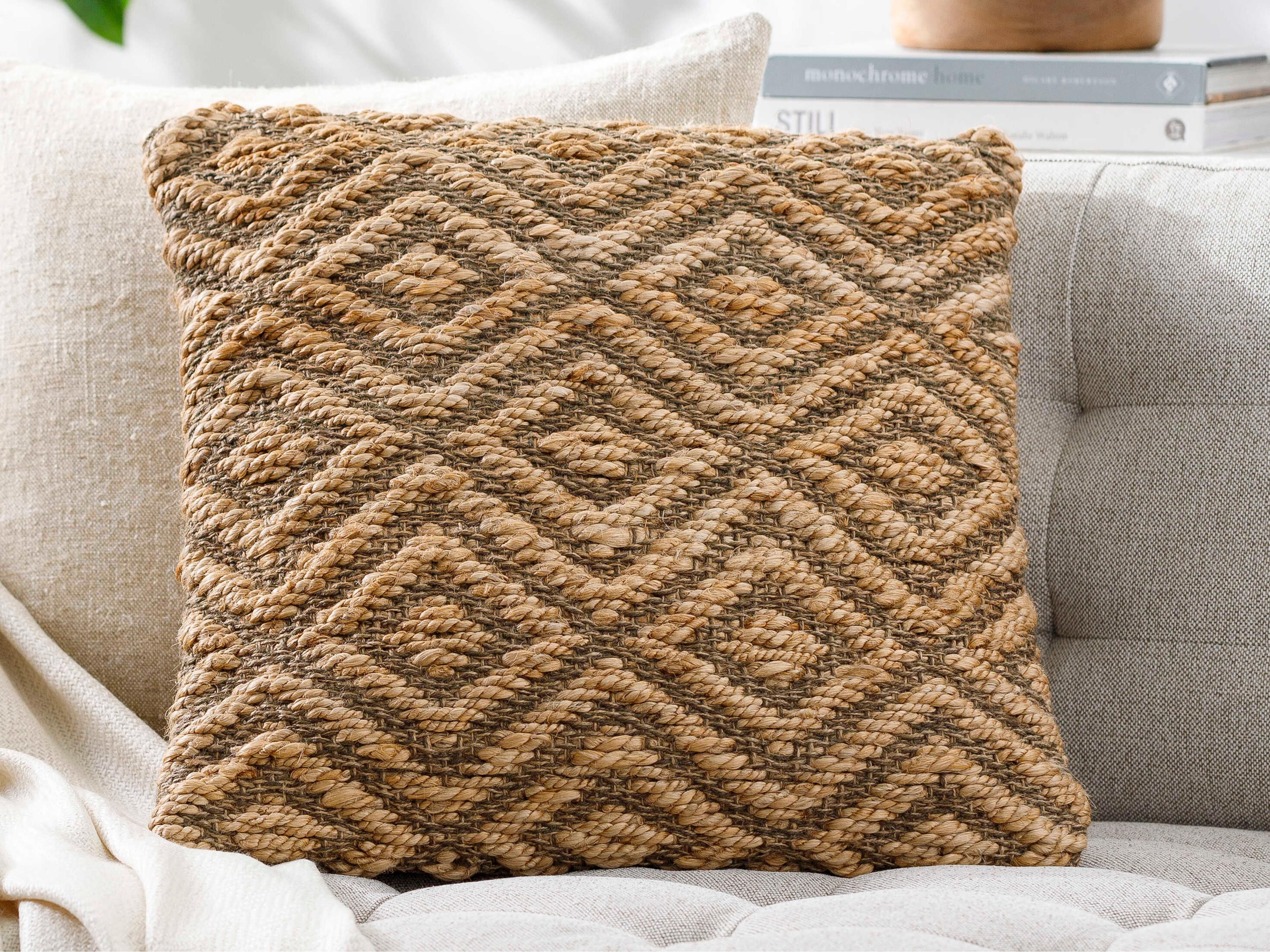 Surya Rajkot Beige Pillow