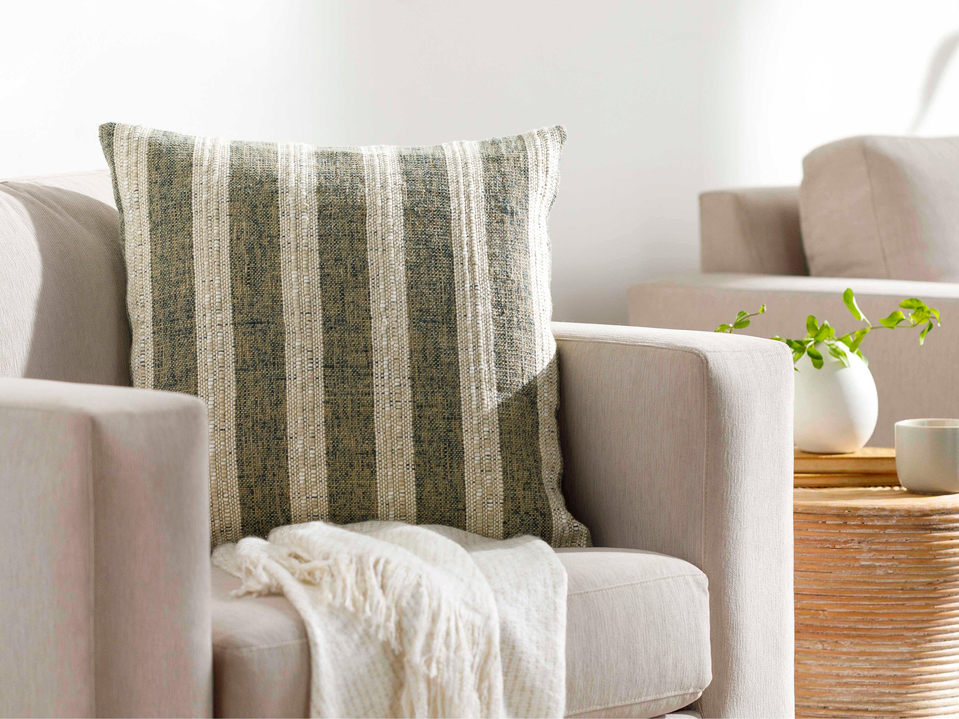 Surya Rafer Olive Pillow