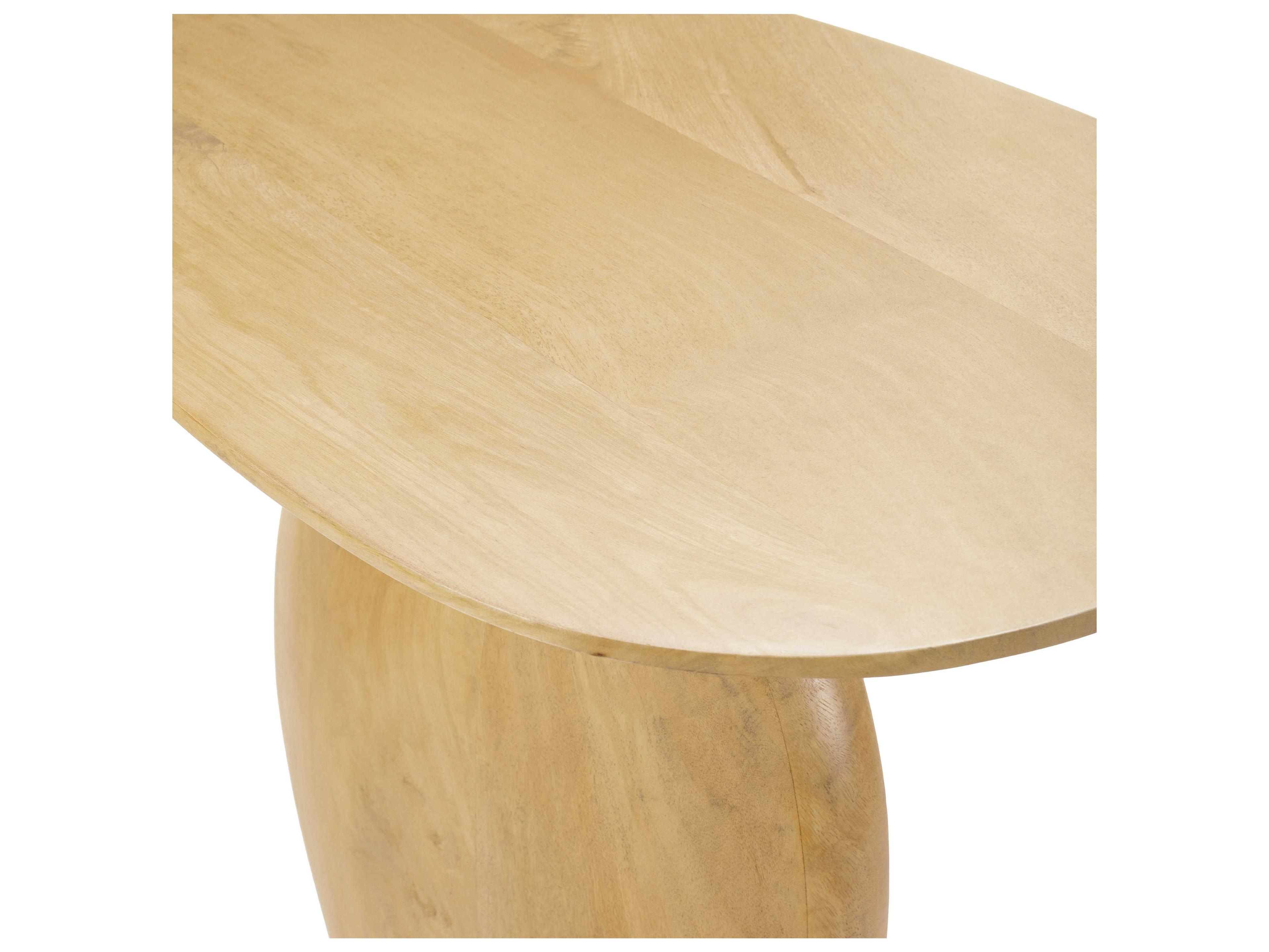 Surya Ravi Wood Brown Black End Table