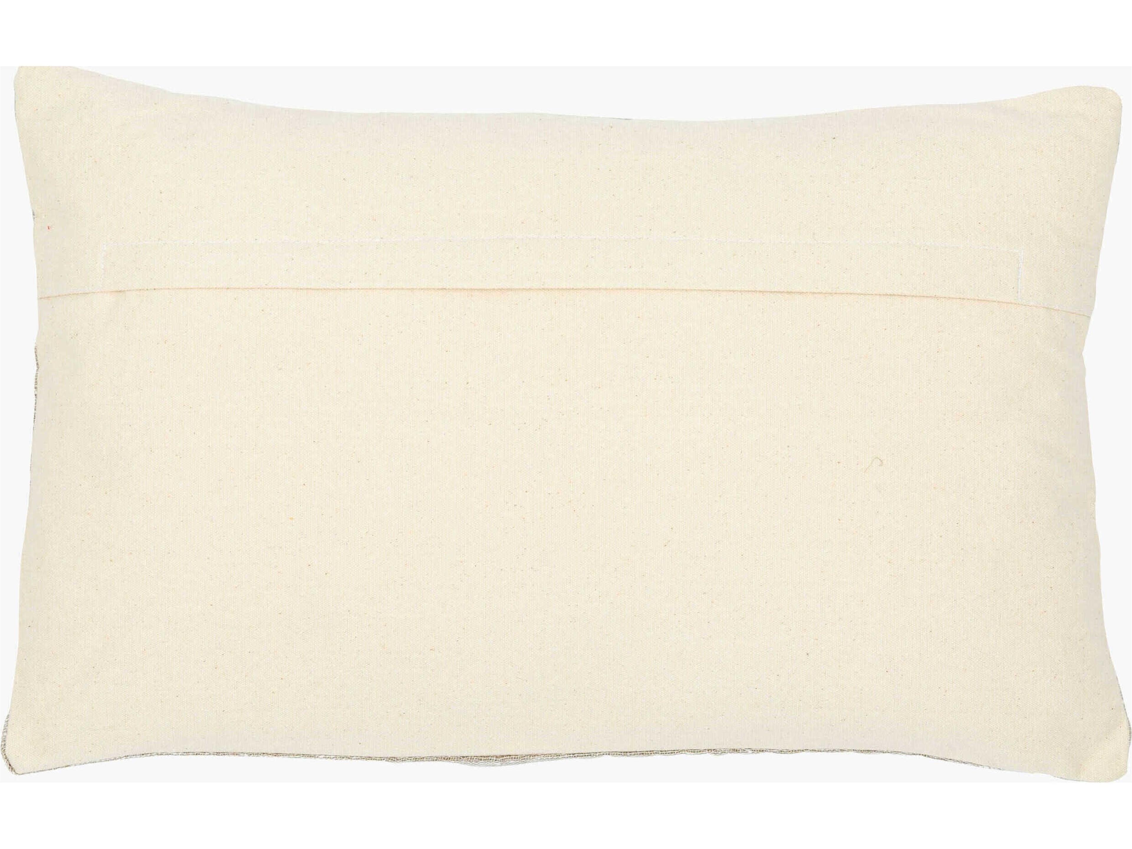 Surya Romona Cream / Tan Pillow