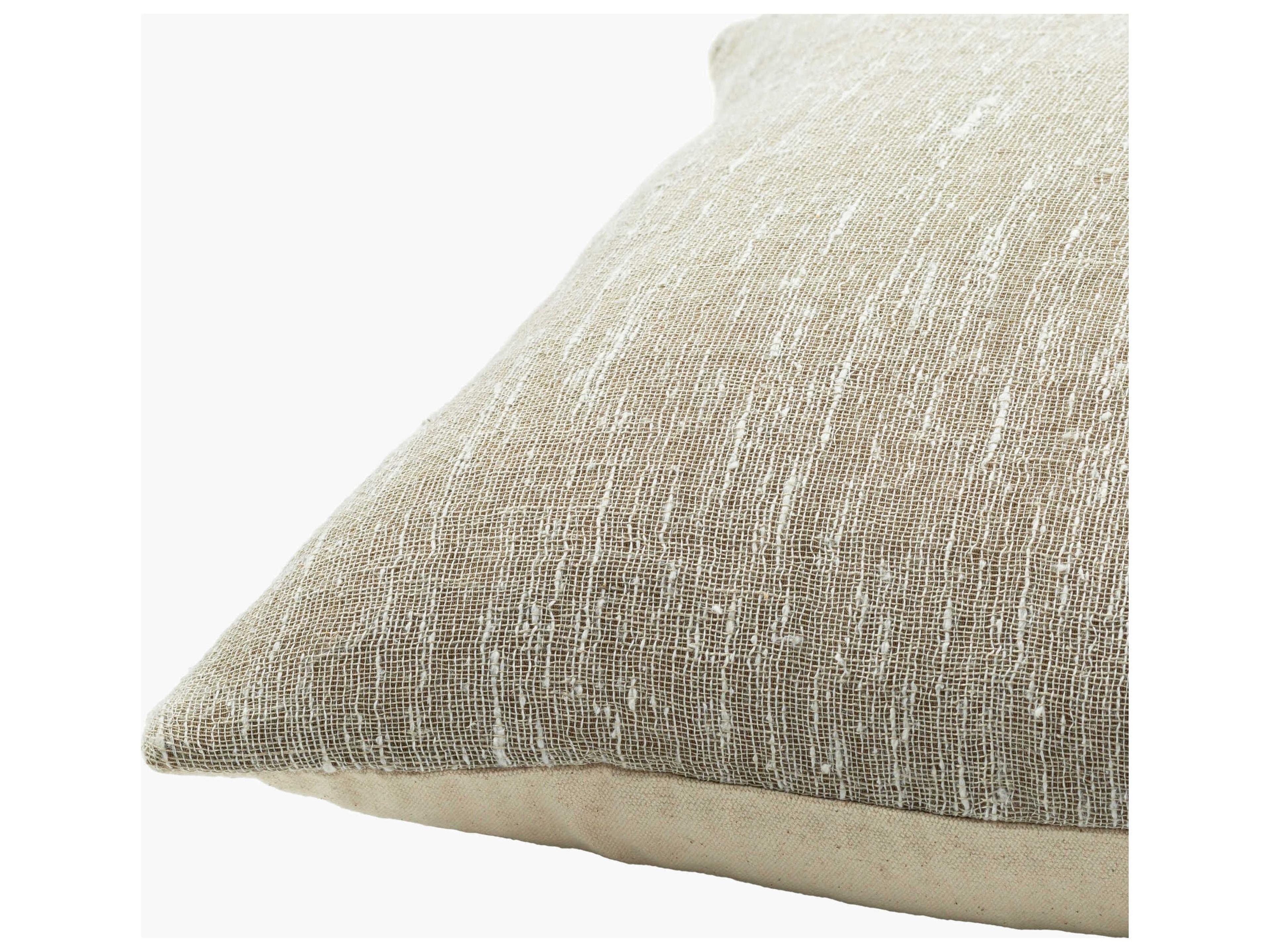 Surya Romona Cream / Tan Pillow