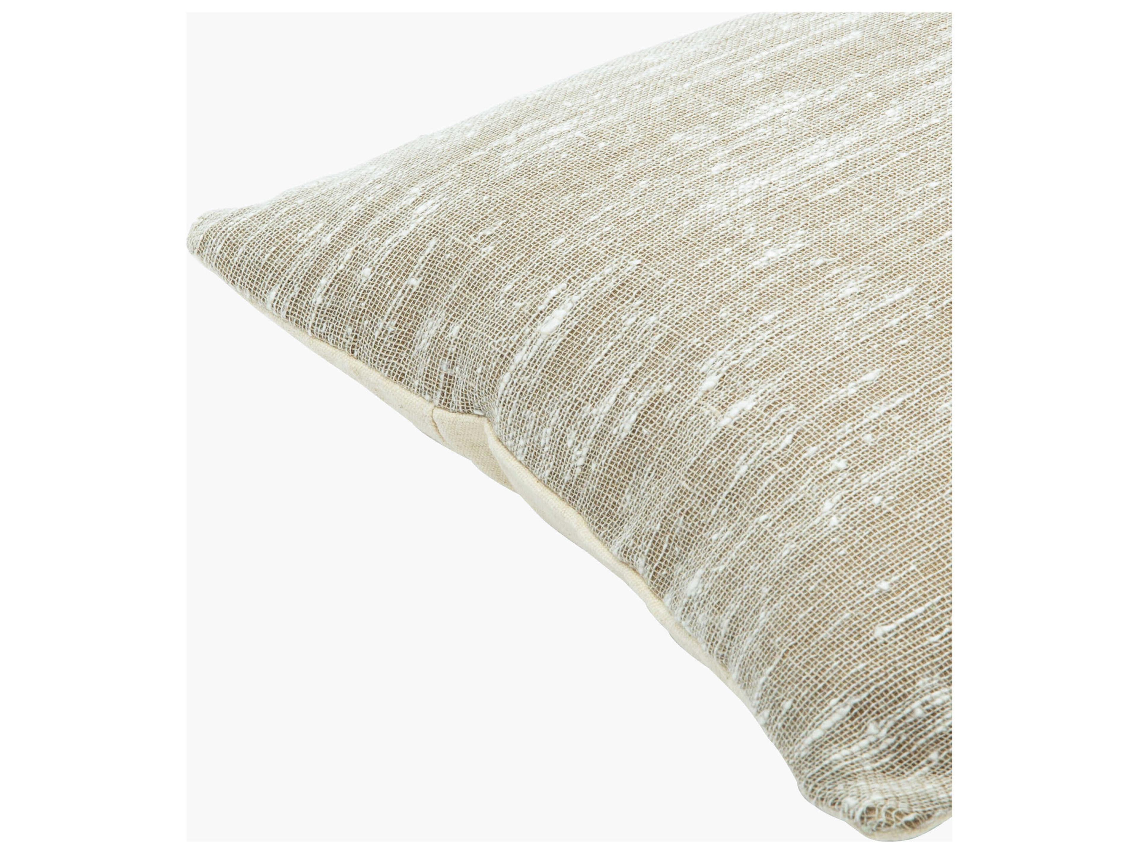 Surya Romona Cream / Tan Pillow