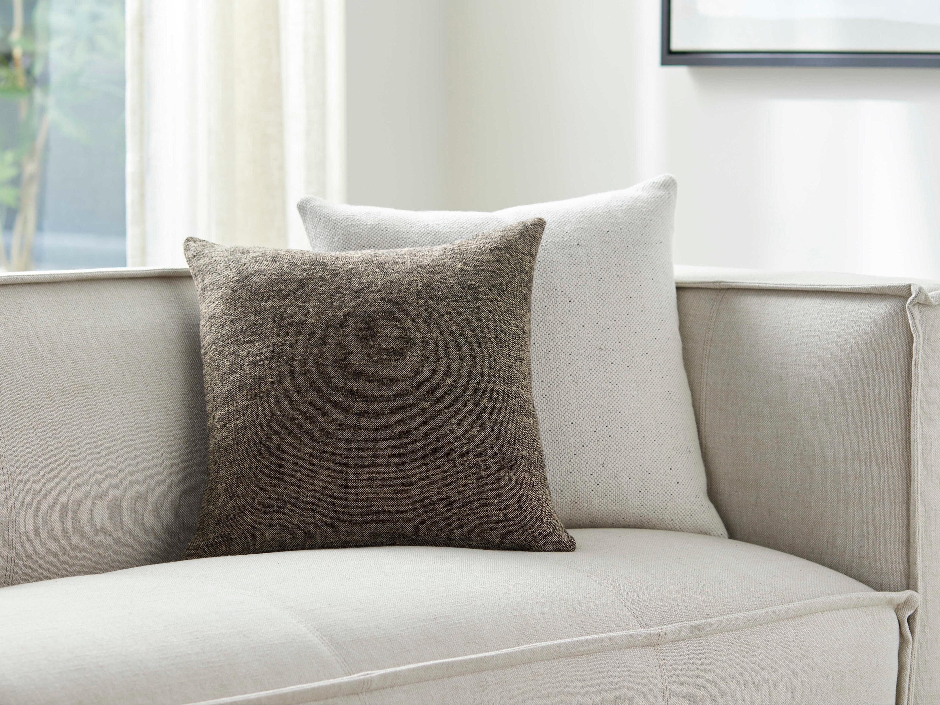 Surya Ronnie Charcoal Pillow