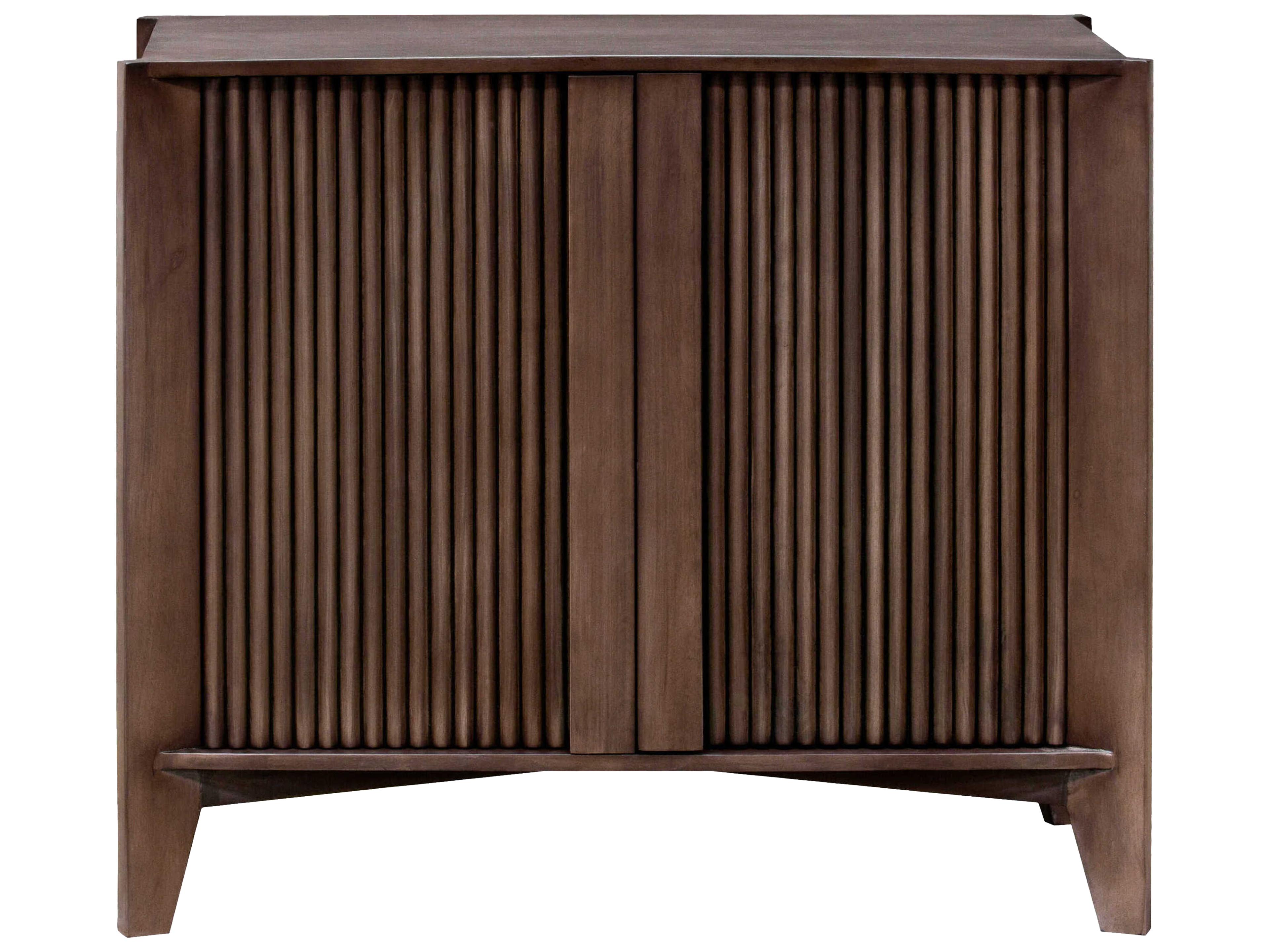 Surya Ronan Brown Mango Wood Accent Cabinet
