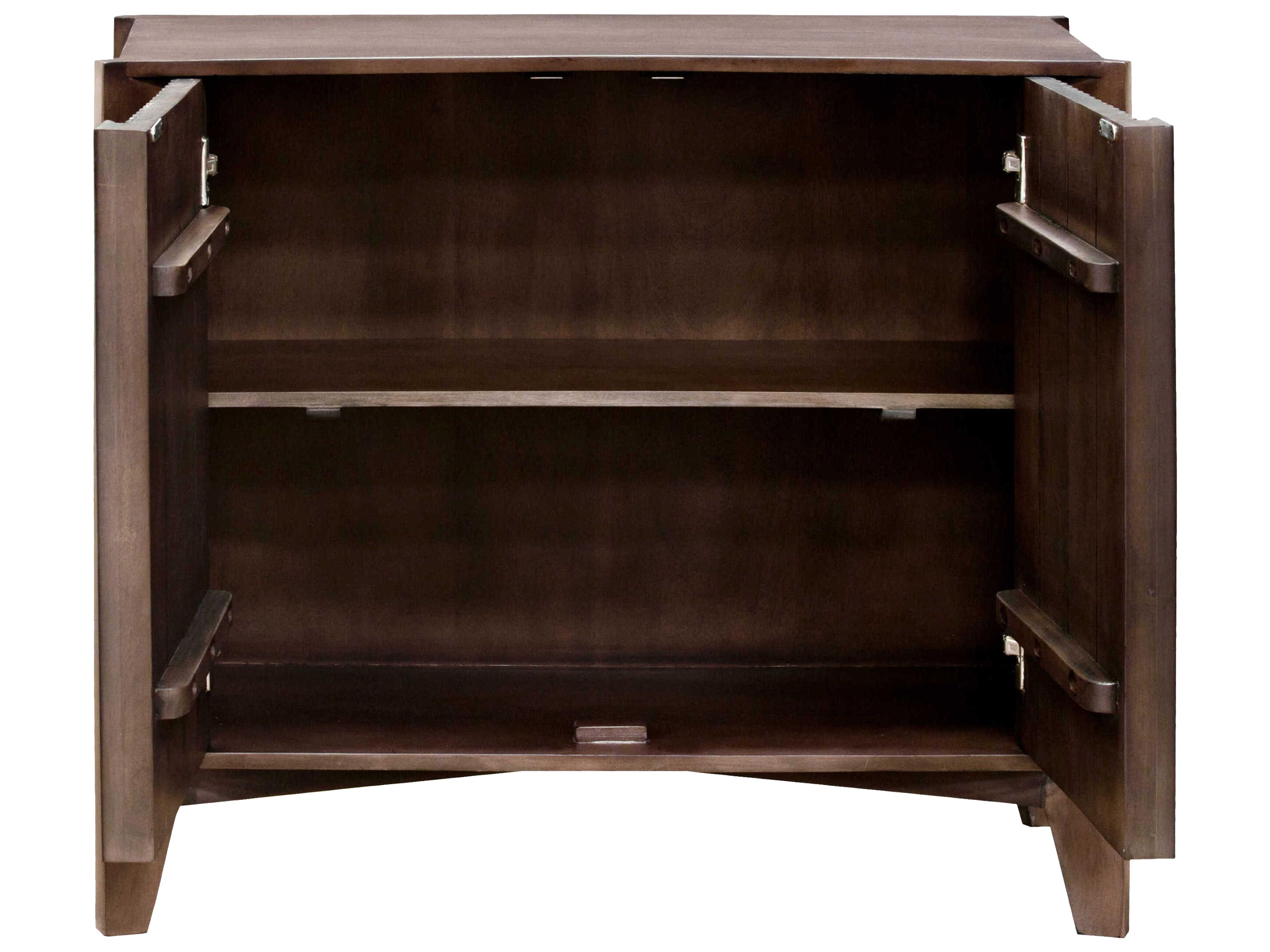Surya Ronan Brown Mango Wood Accent Cabinet