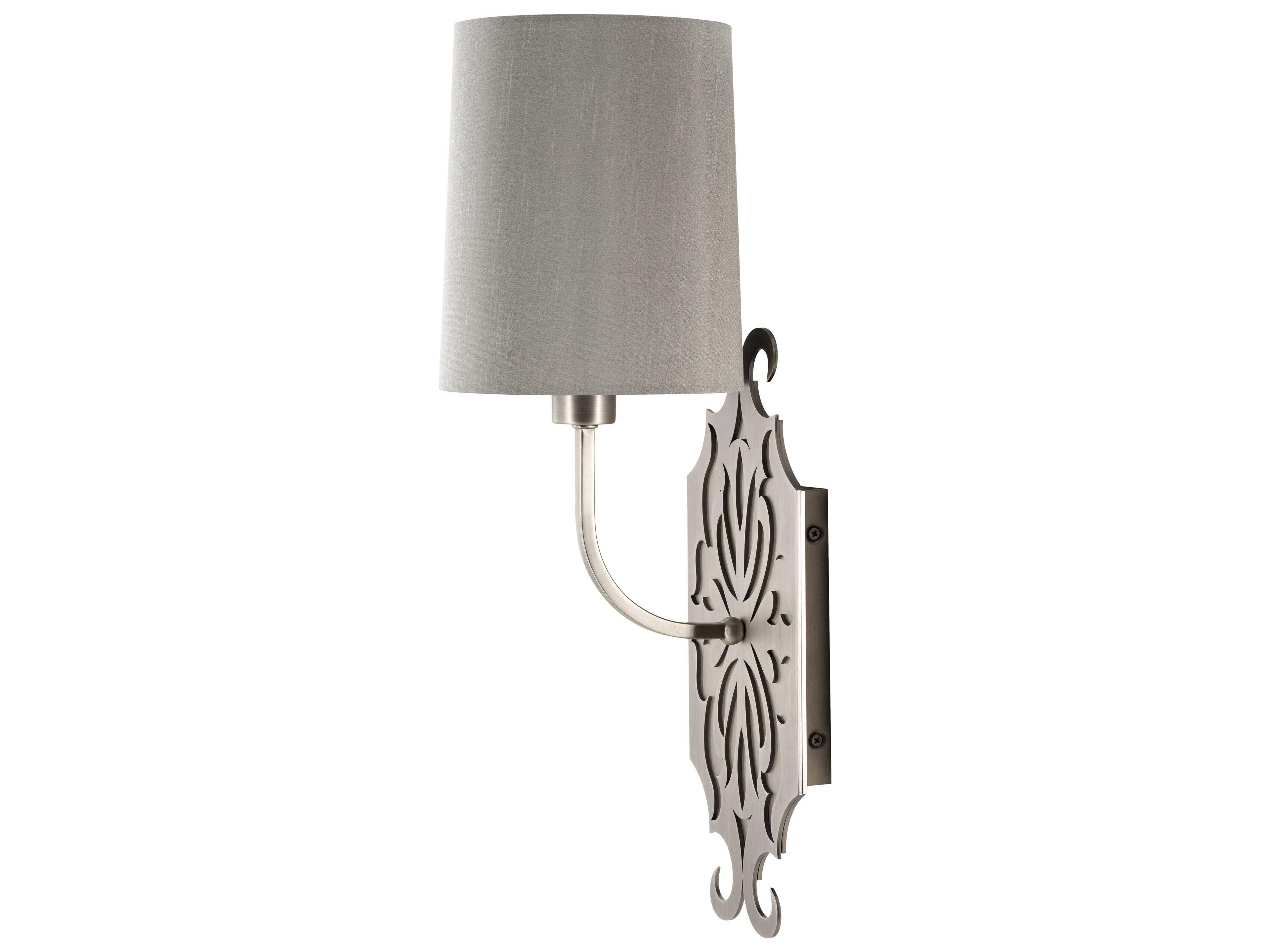 Surya Roxy 1-Light Metallic Pewter Wall Sconce