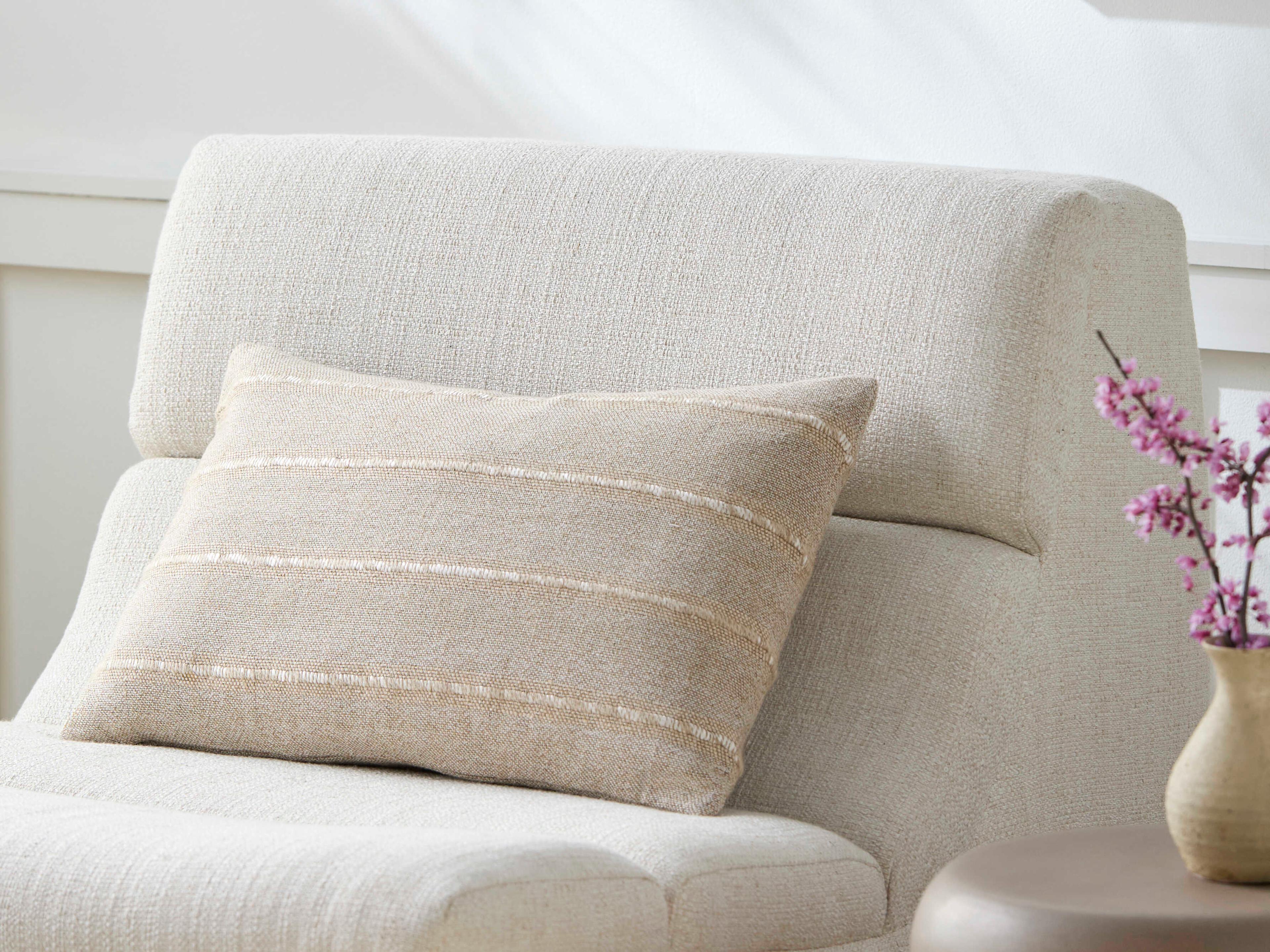 Surya Ruth Beige Pillow