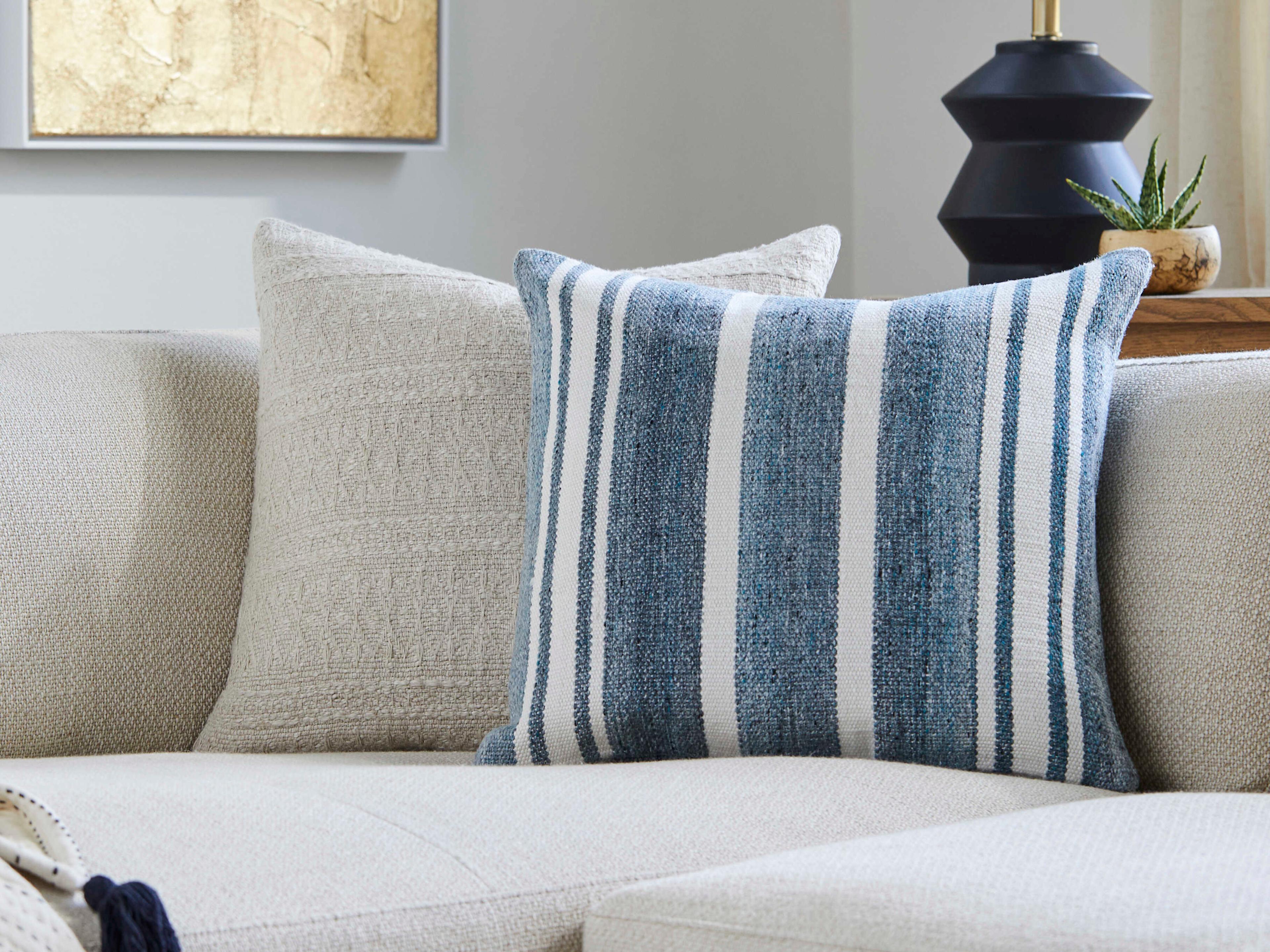 Surya Rayer Blue Pillow