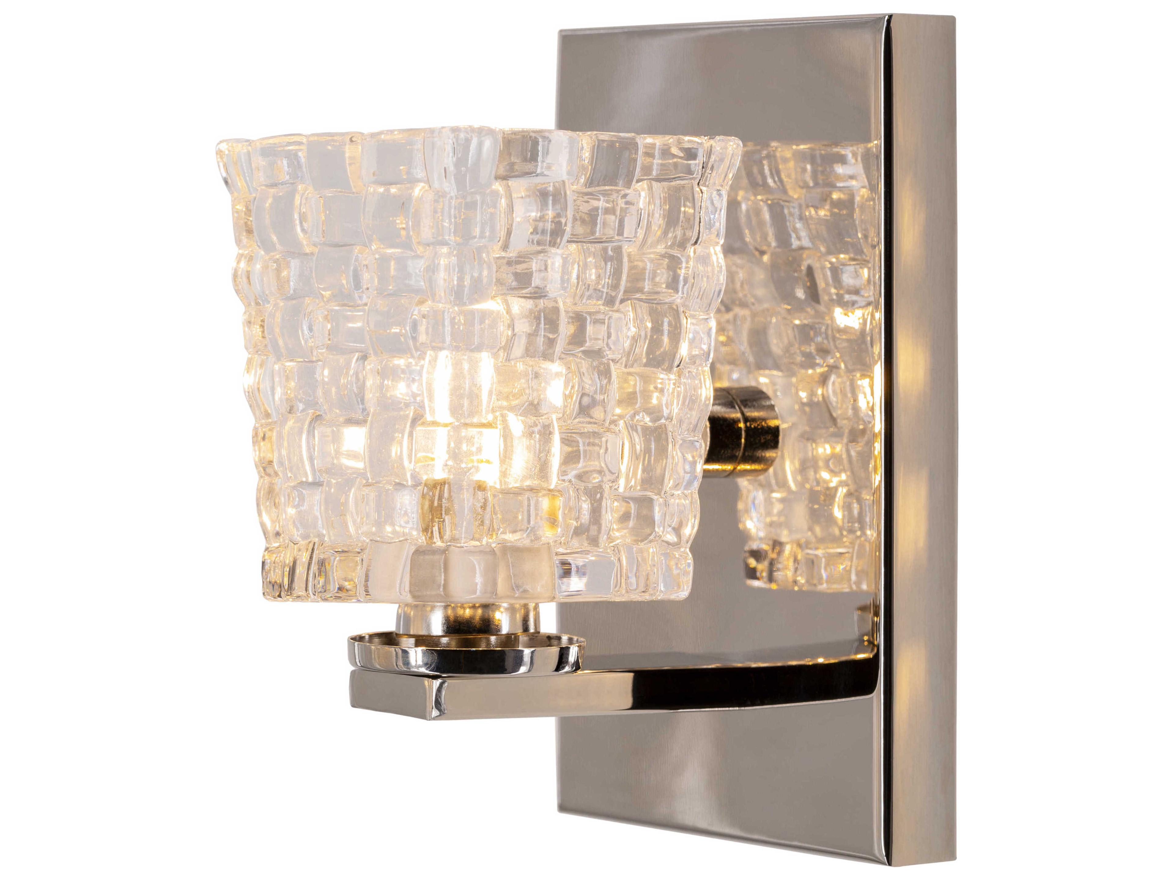 Sandi 1-Light Metallic Nickel Wall Sconce