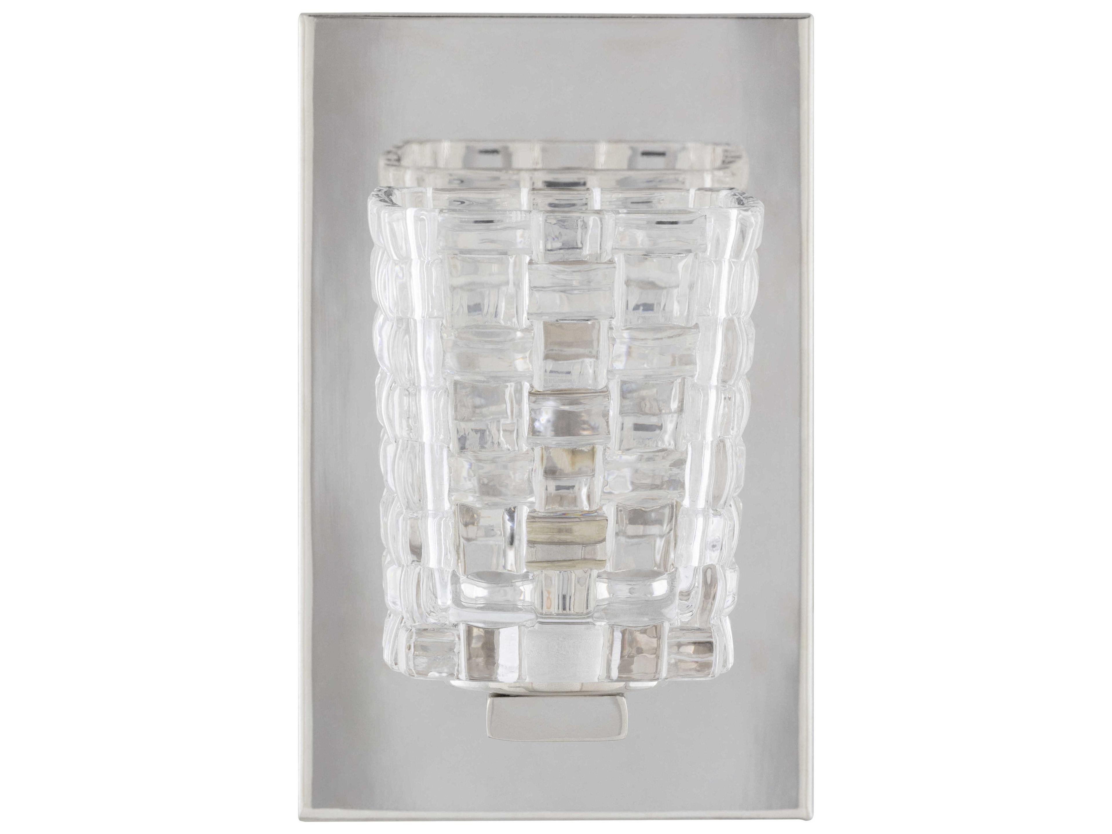 Surya Sandi 1-Light Metallic Nickel Wall Sconce