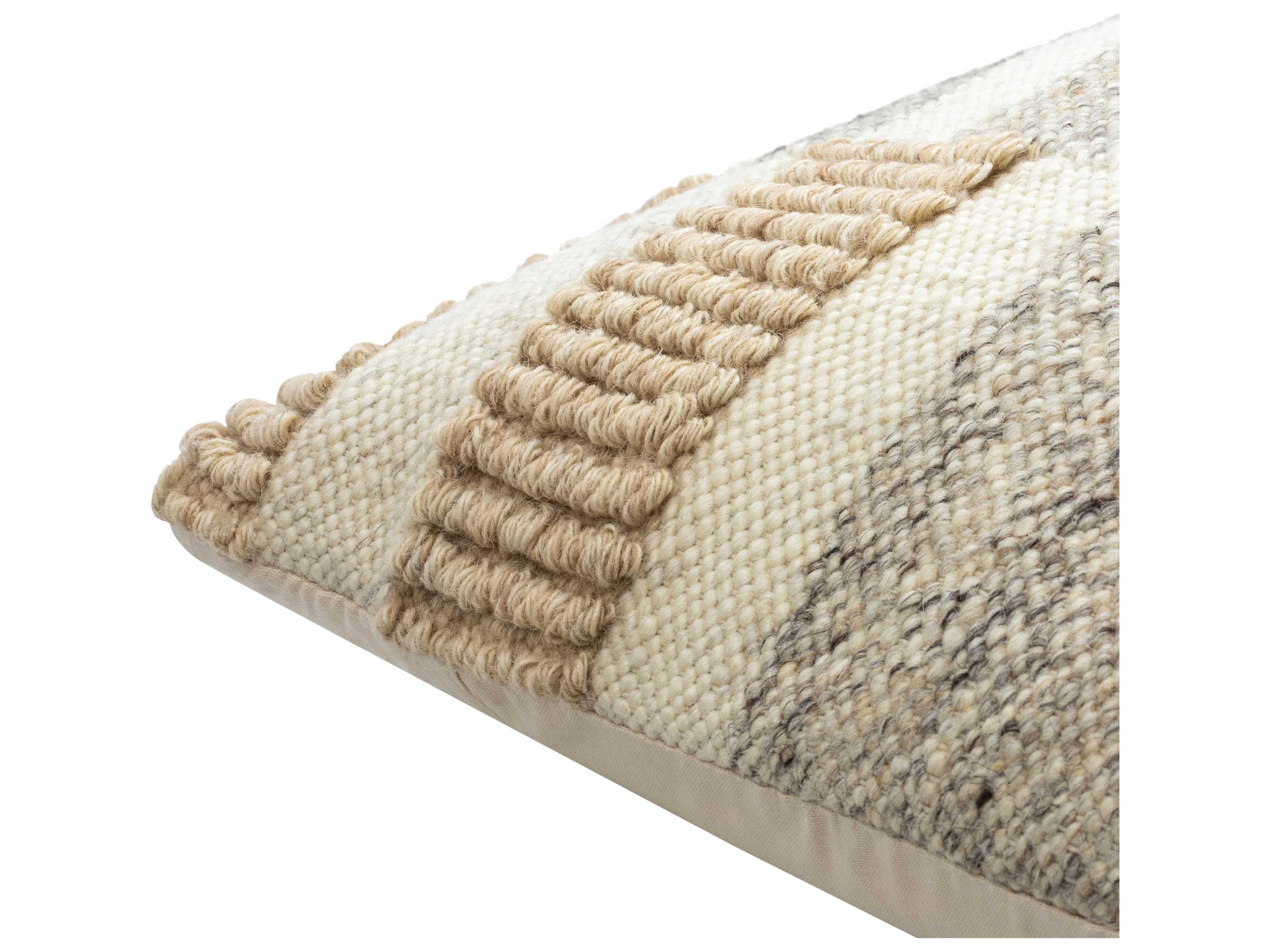 Surya Sand Dunes Beige Pillow