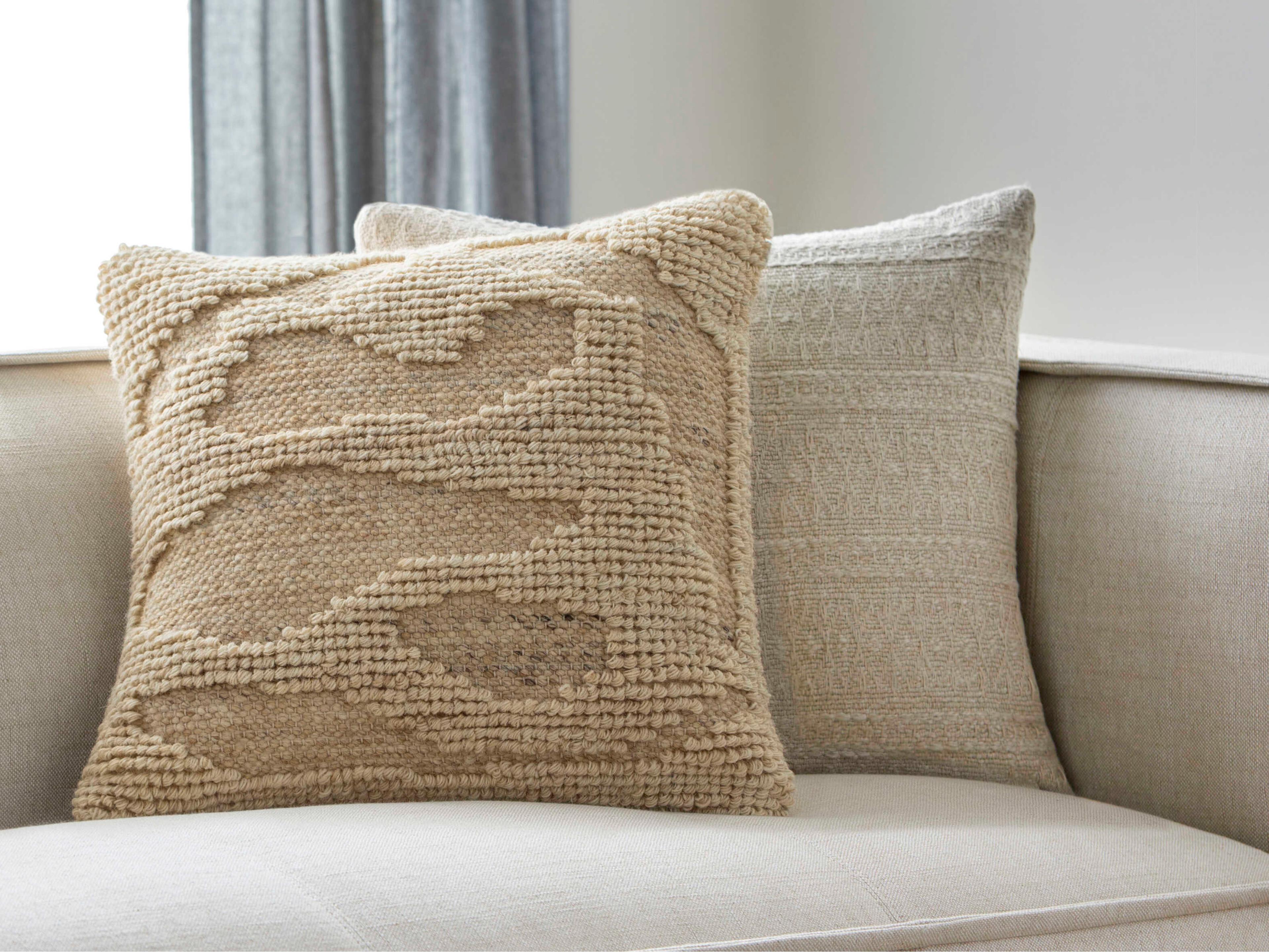 Surya Sand Dunes Beige Pillow