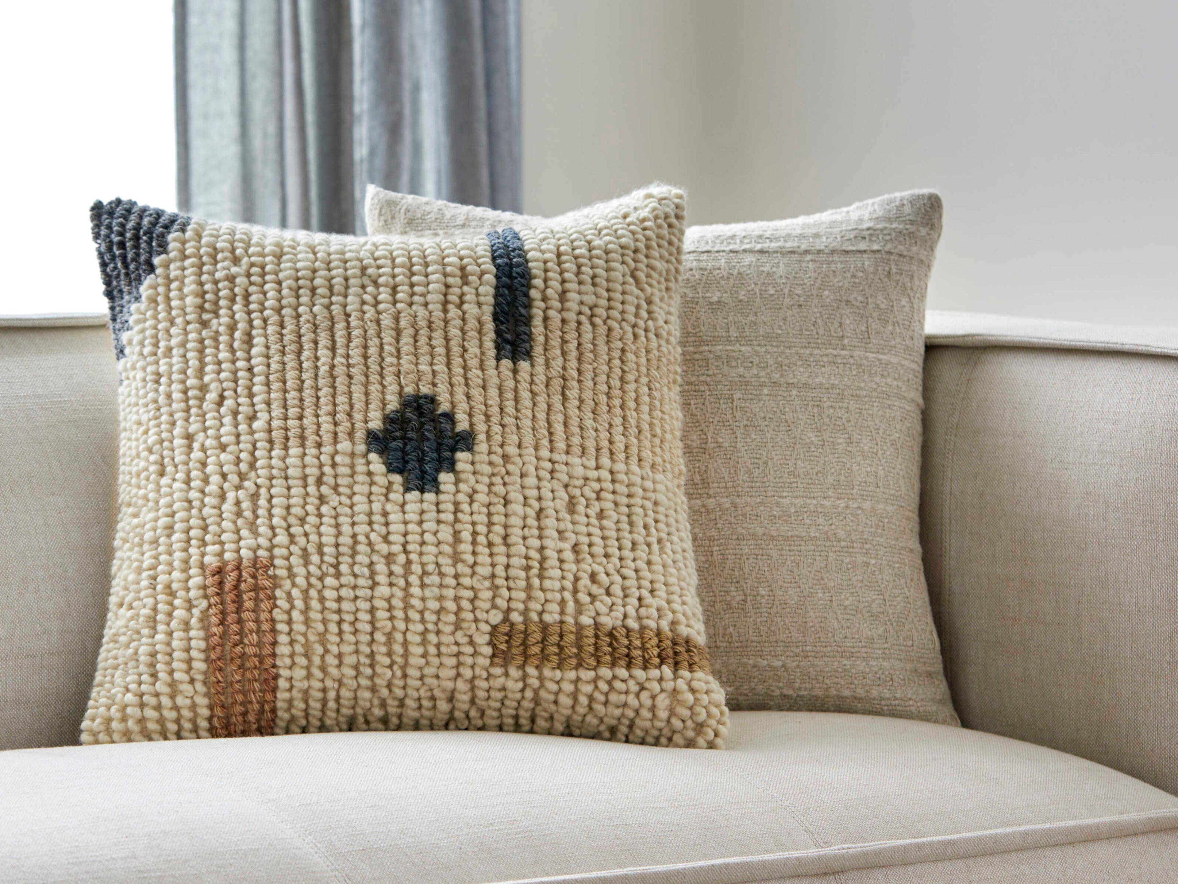 Surya Sand Dunes Beige Pillow