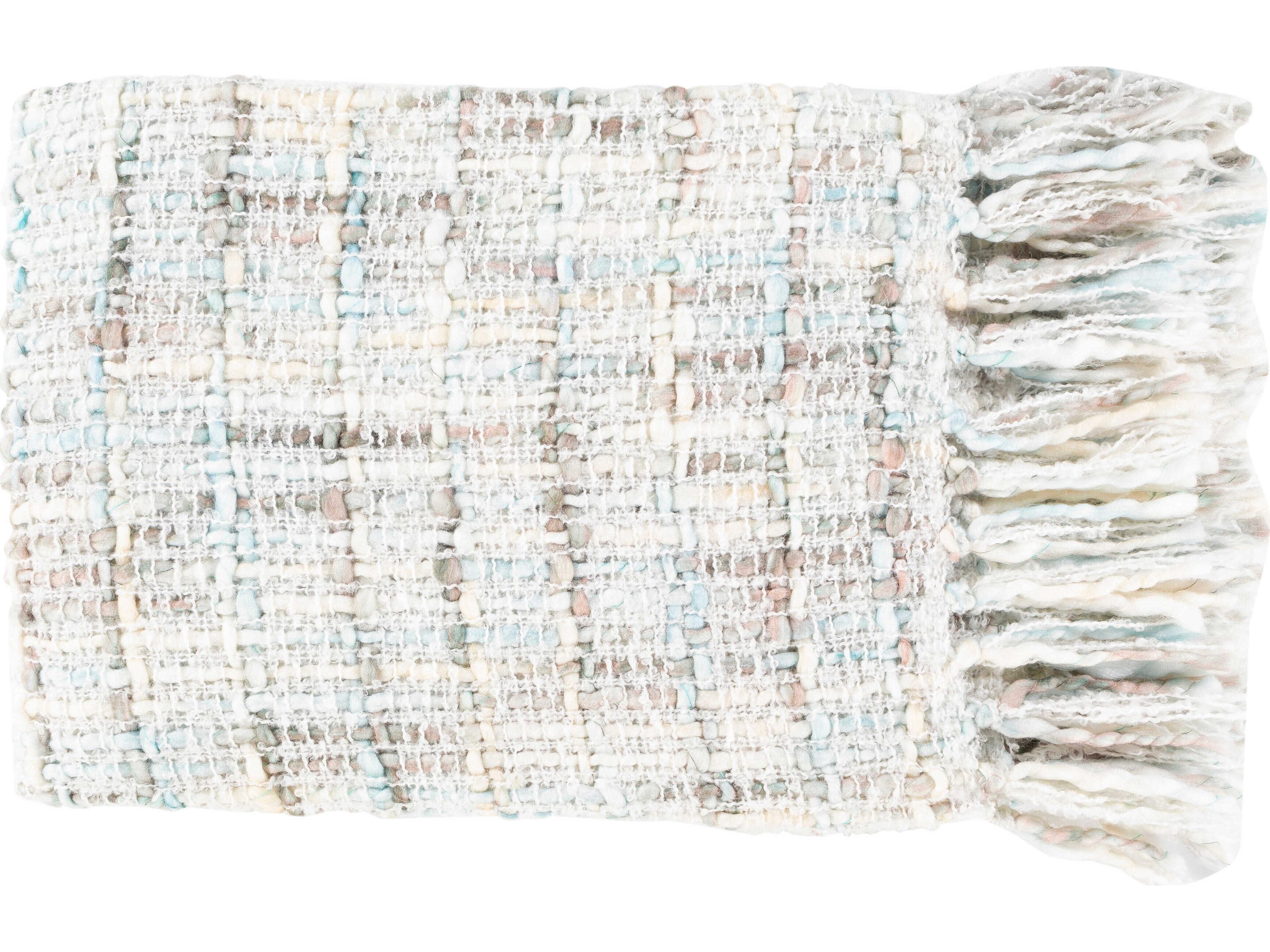 Saugatuck Yellow / Ivory / Pale Blue Throw