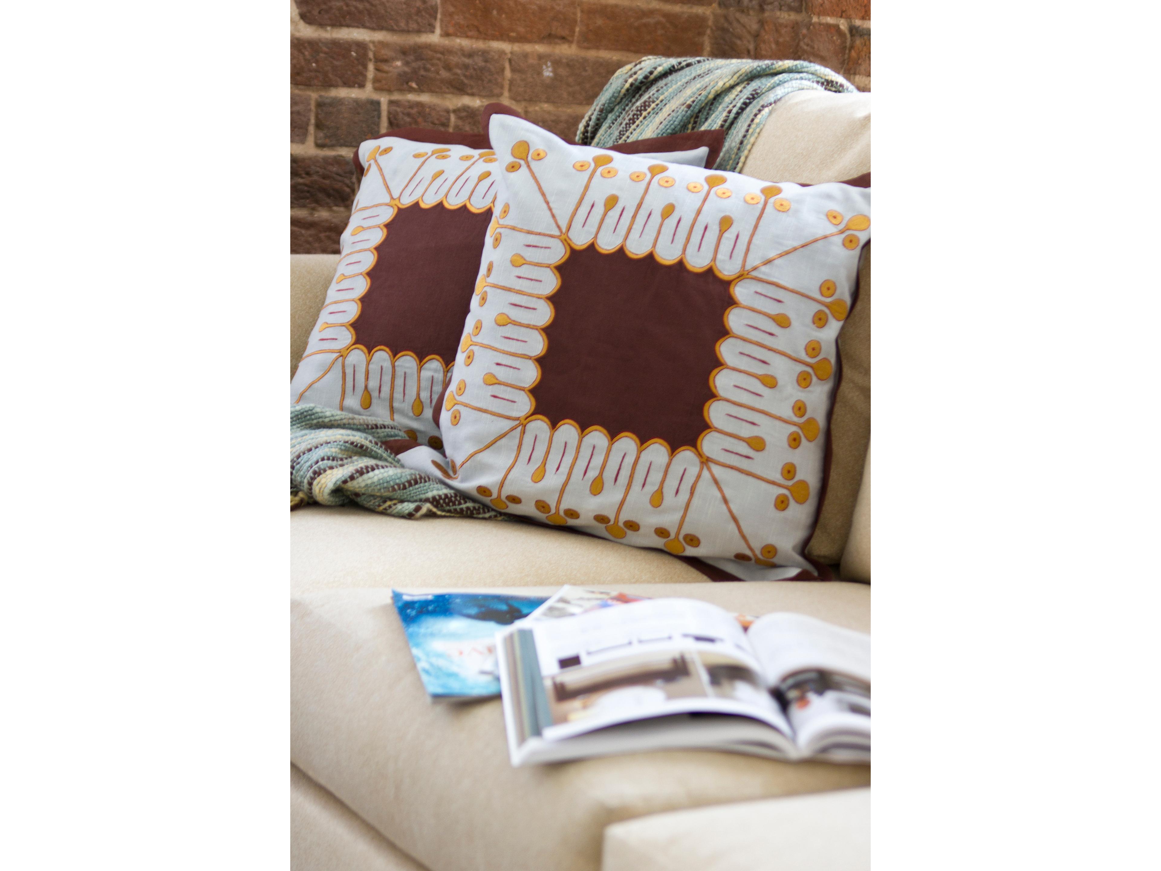 Surya Decorative Rust Pillow