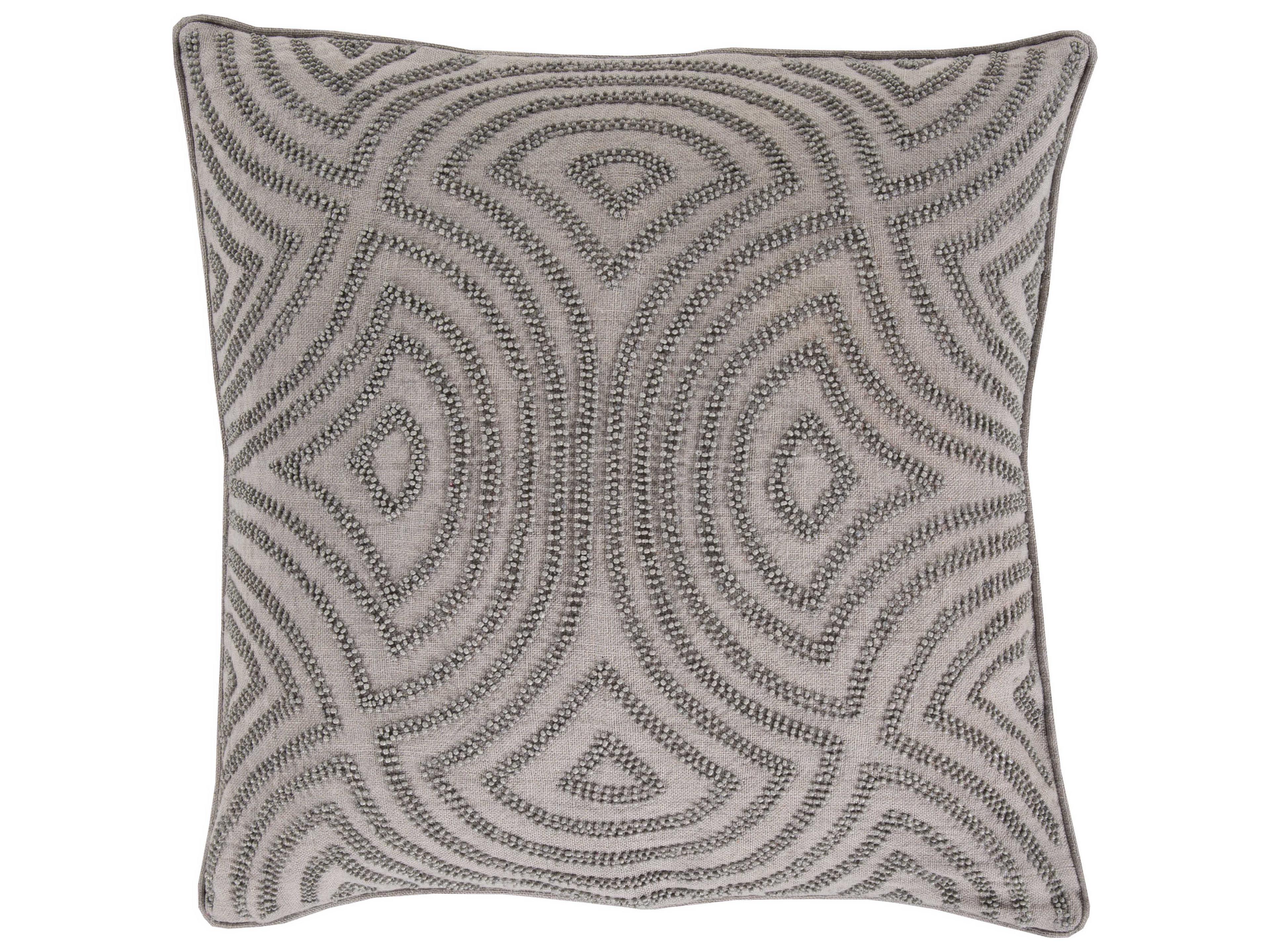 Skinny Dip Medium Gray Pillow