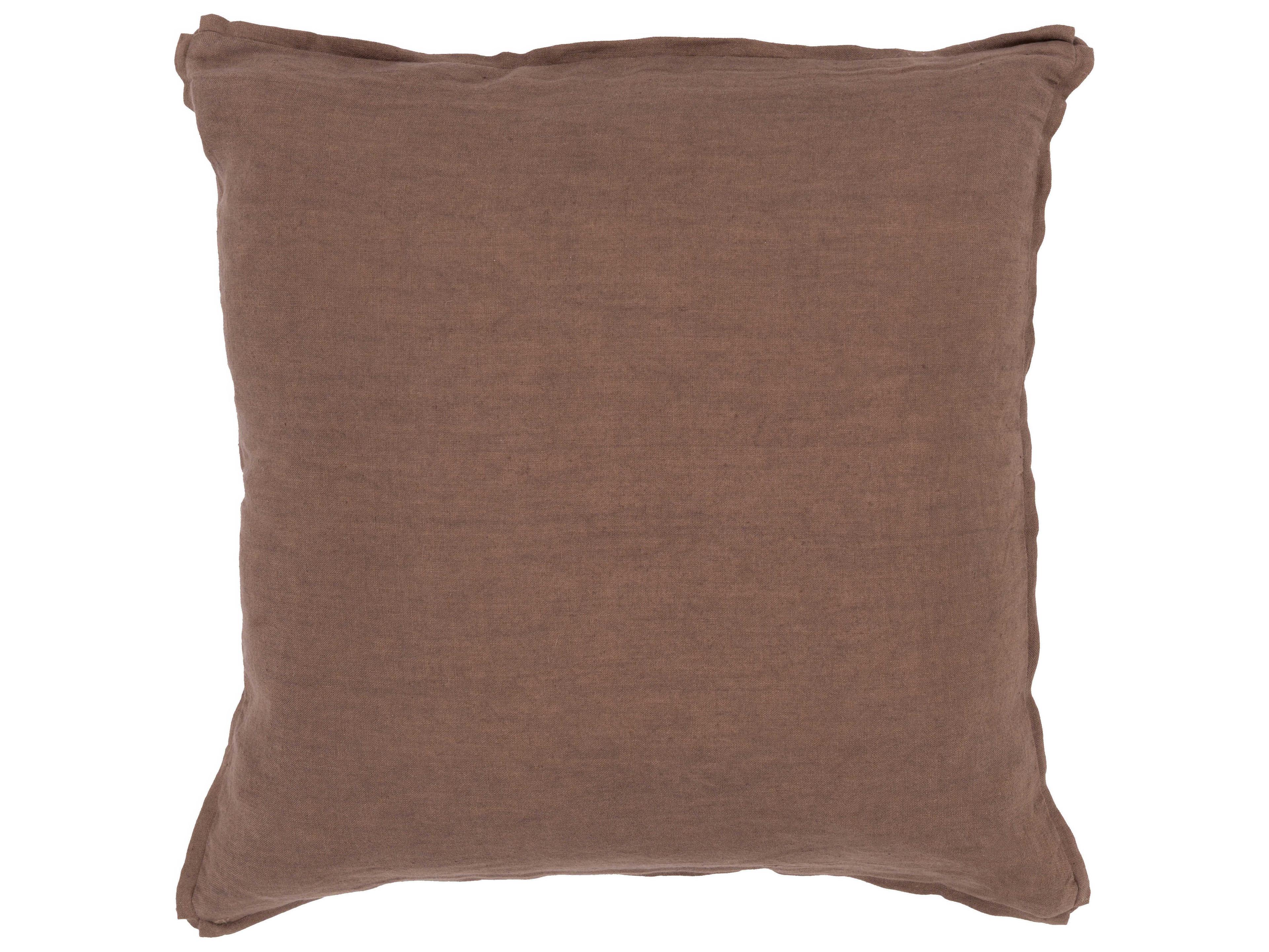 Surya Solid Medium Brown Pillow