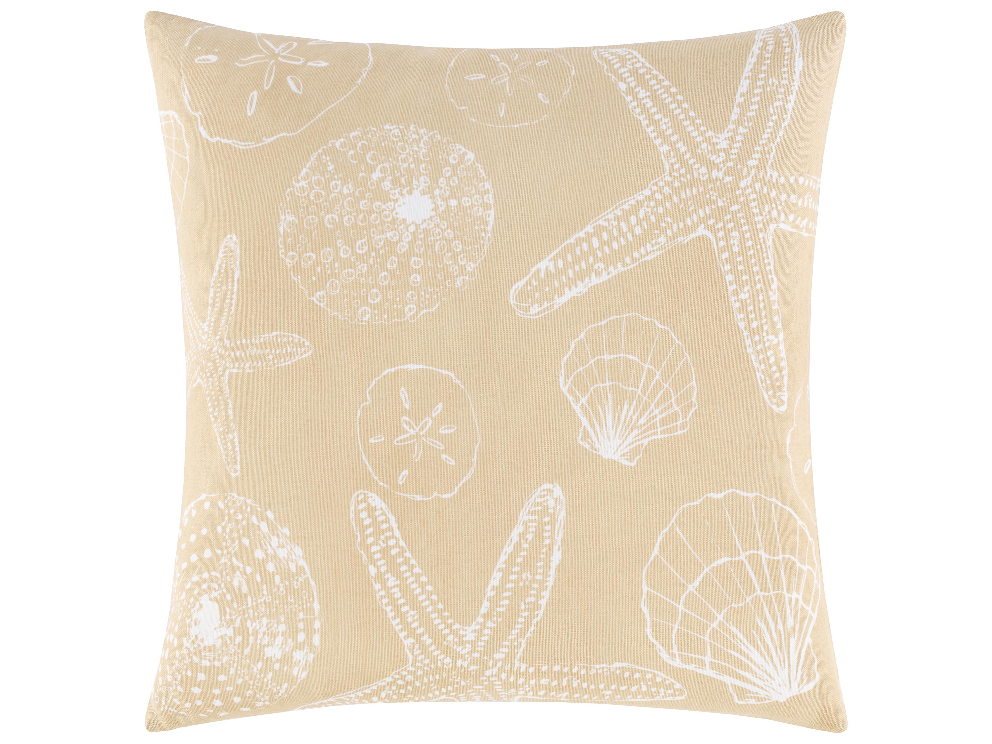 Sea Life Beige Pillow