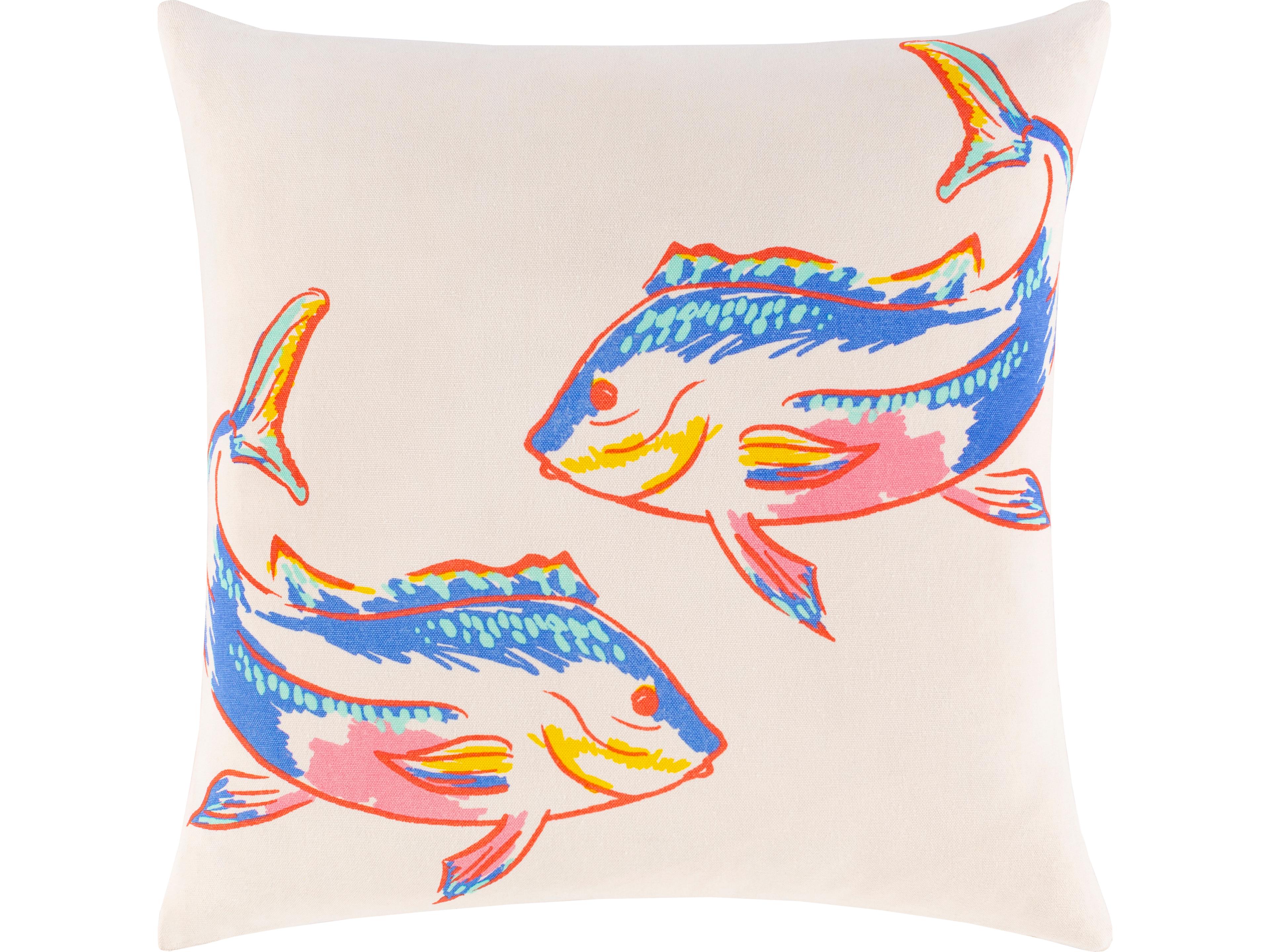 Sea Life Cream Pillow