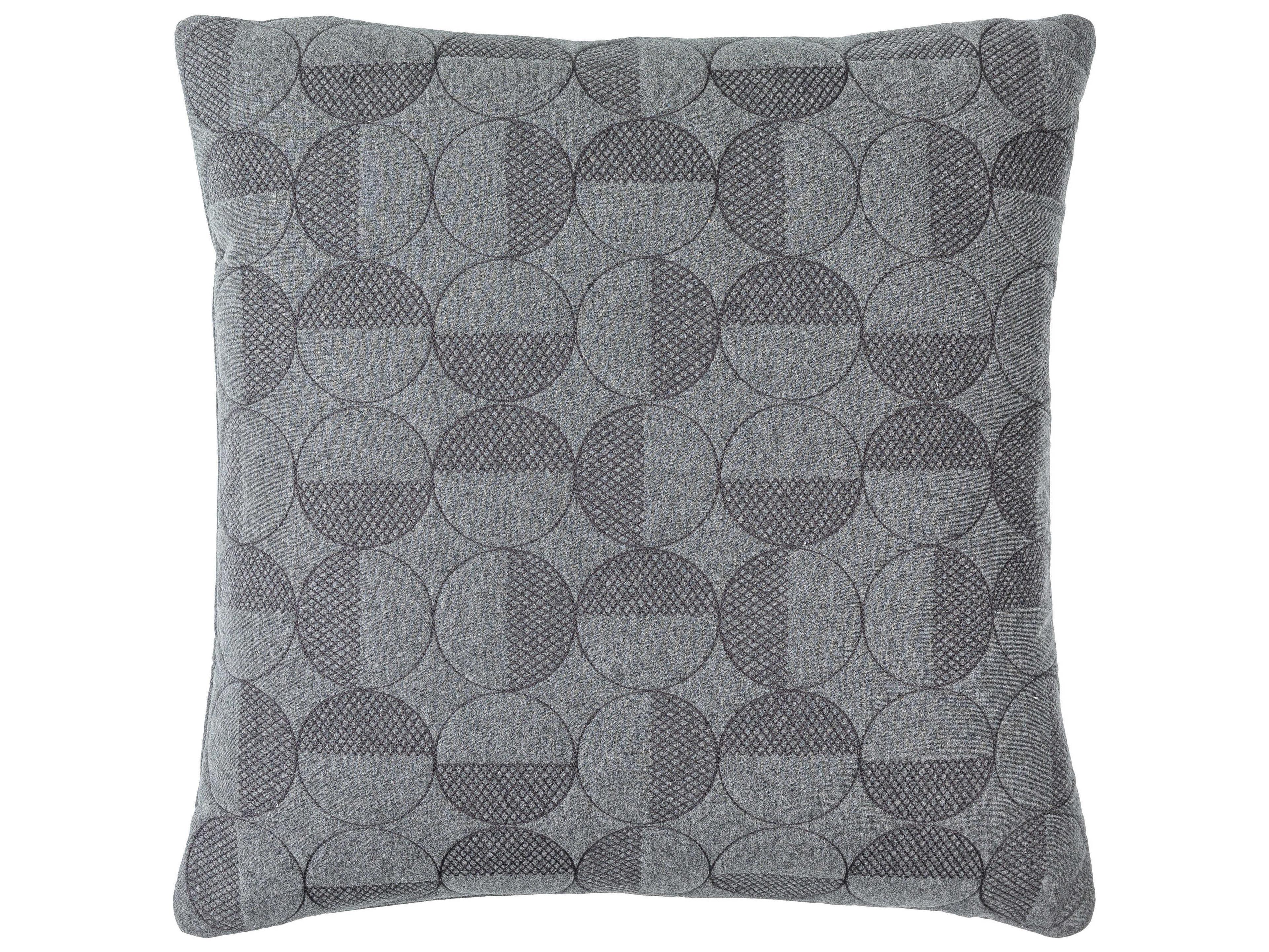 Surya Semicircle Charcoal Pillow