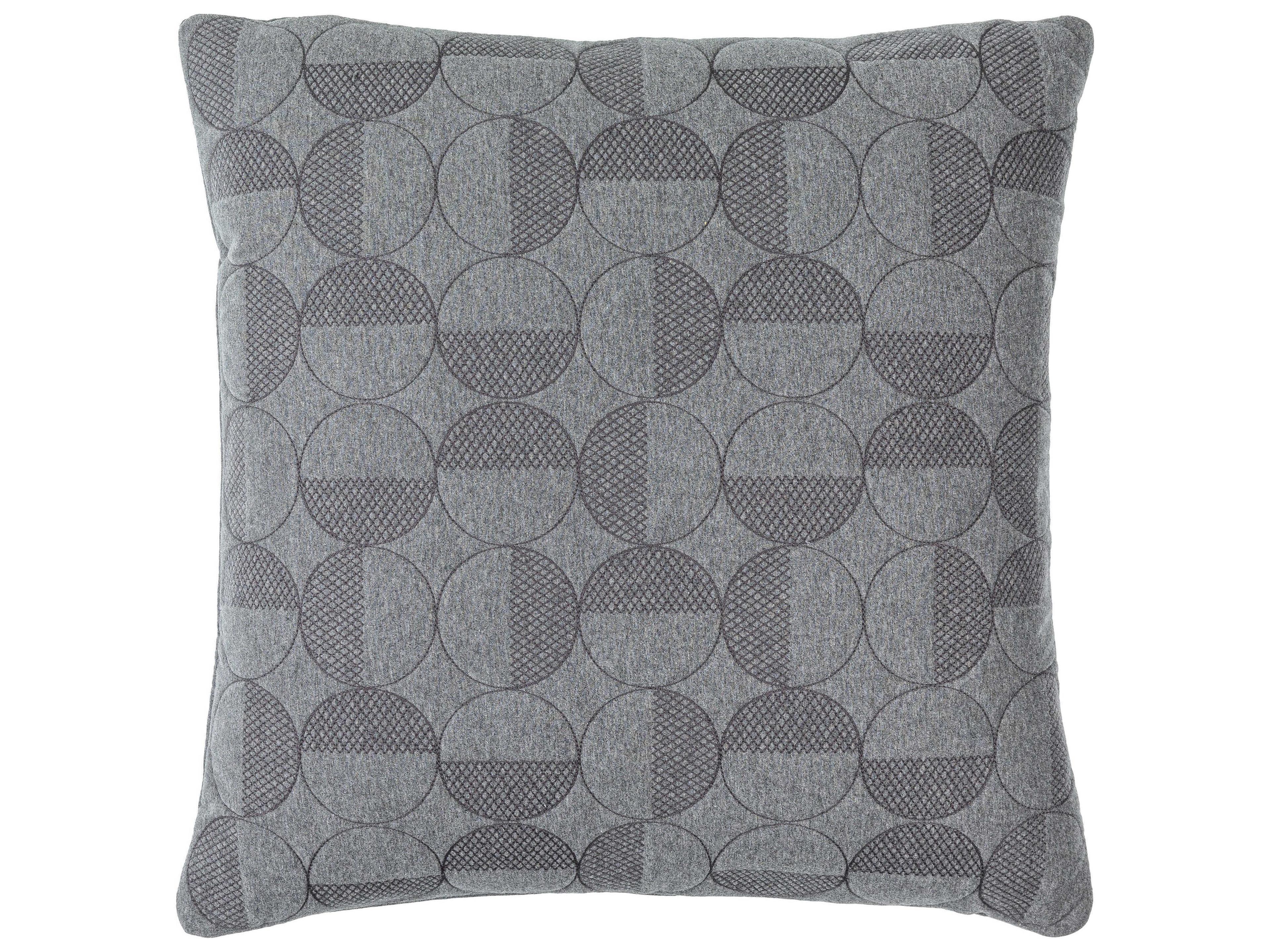 Surya Semicircle Charcoal Pillow