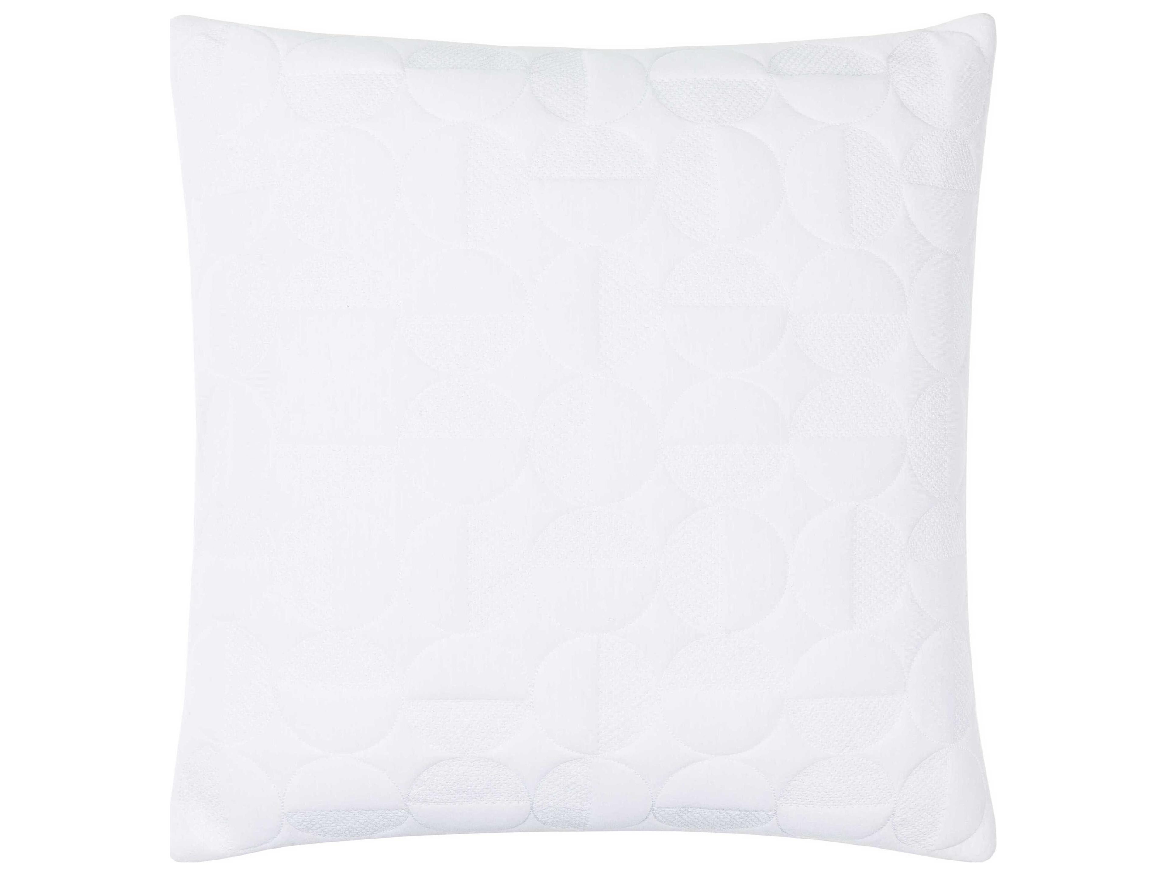 Surya Semicircle White Pillow