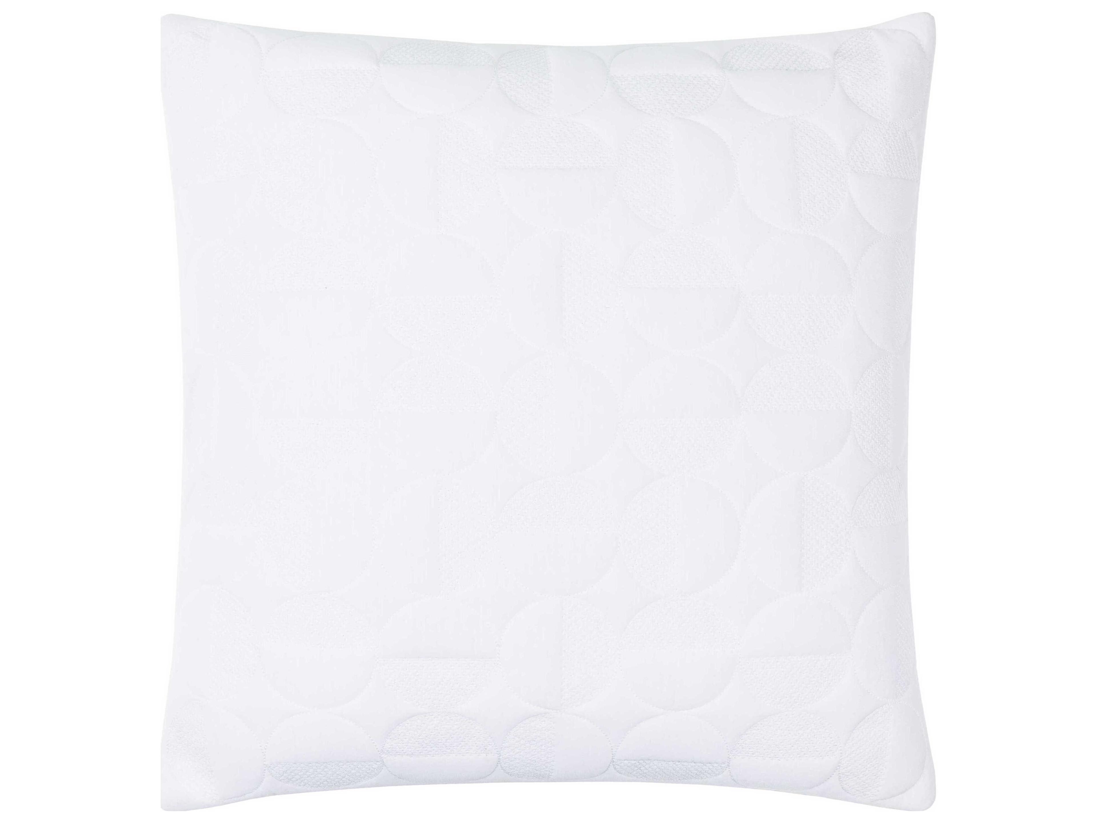 Surya Semicircle White Pillow