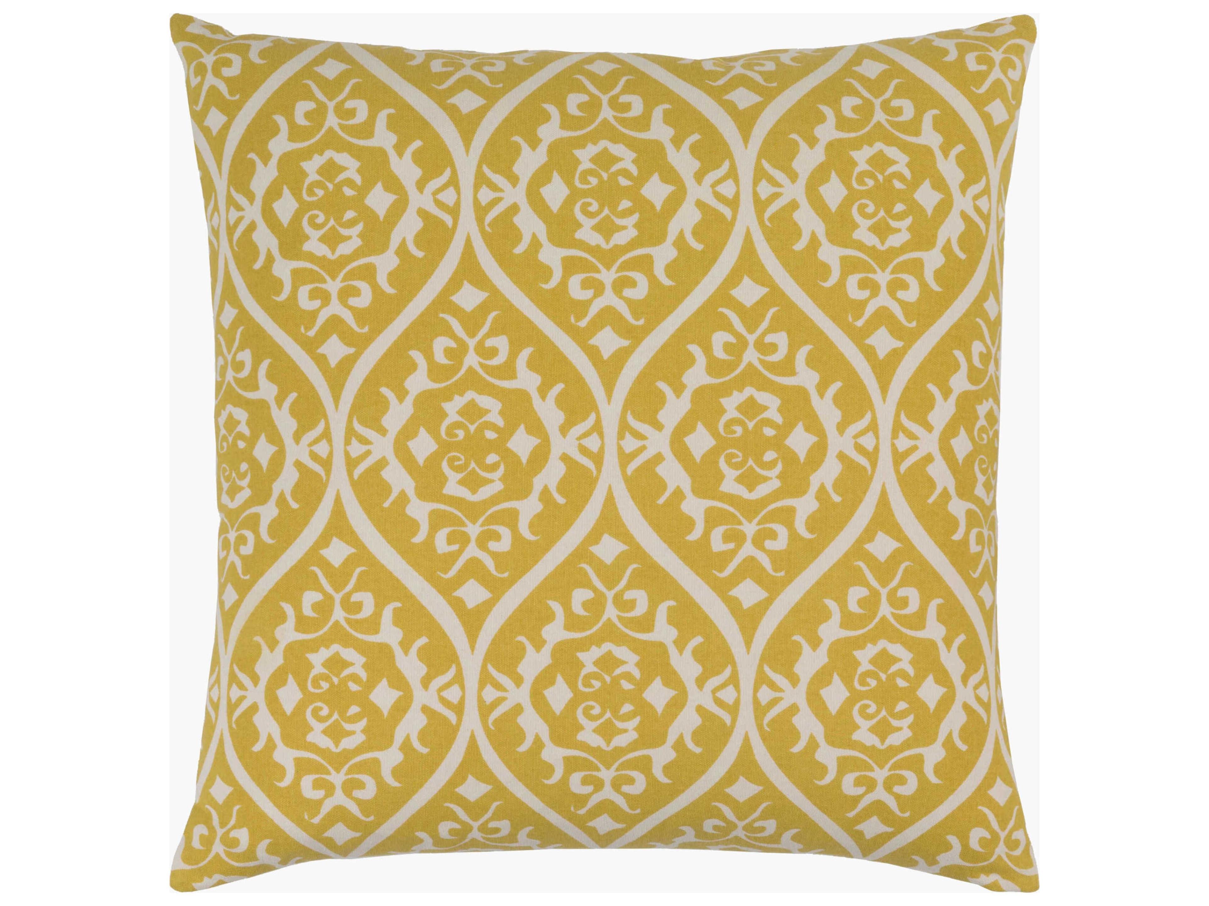 Somerset Light Gray / Mustard Pillow