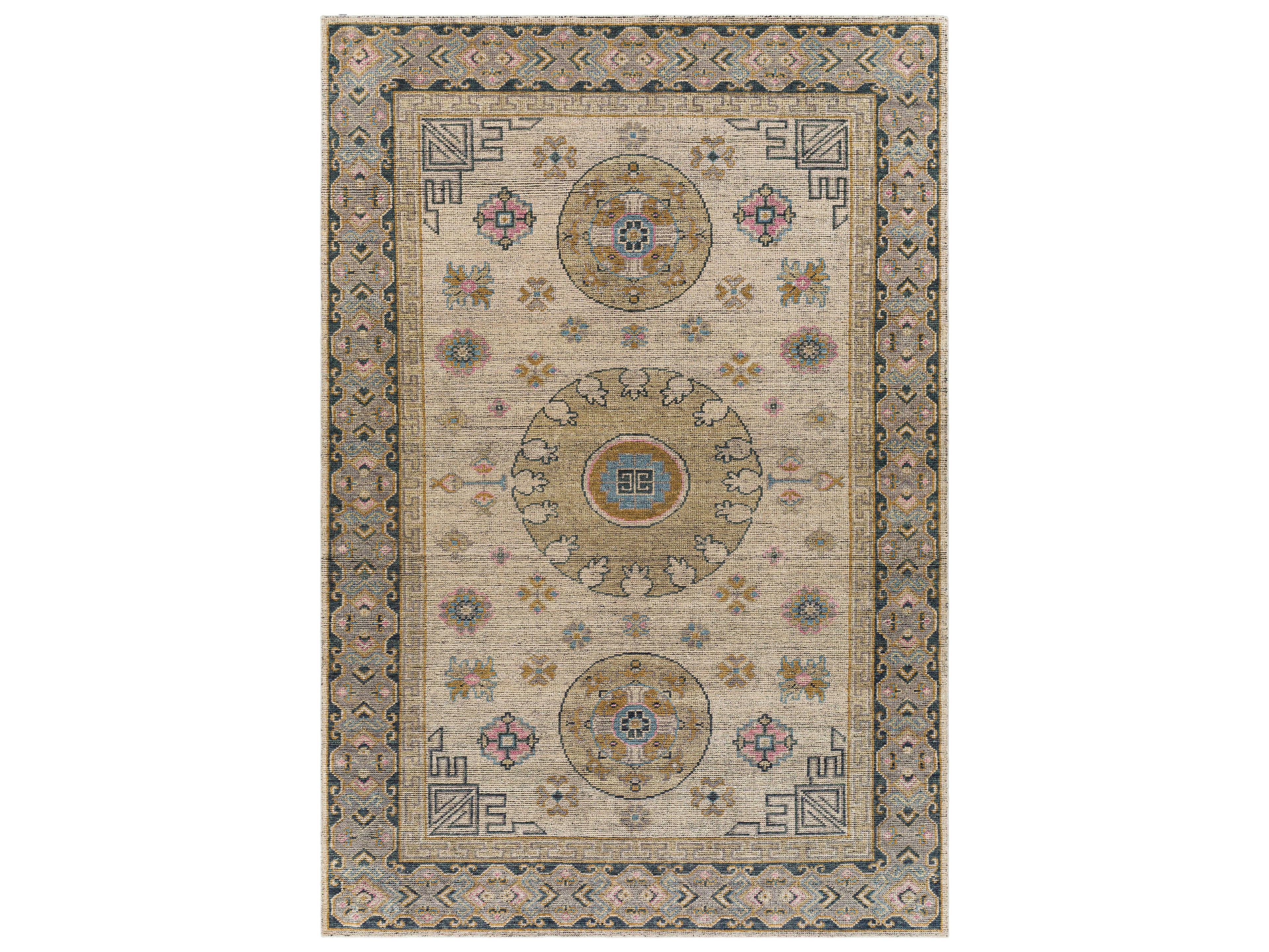 Smyrna Bordered Area Rug
